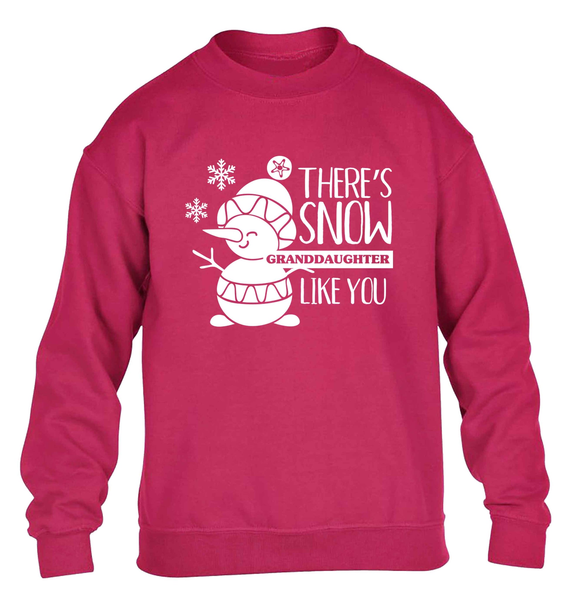 There's snow granddaughter like you children's pink sweater 12-13 Years