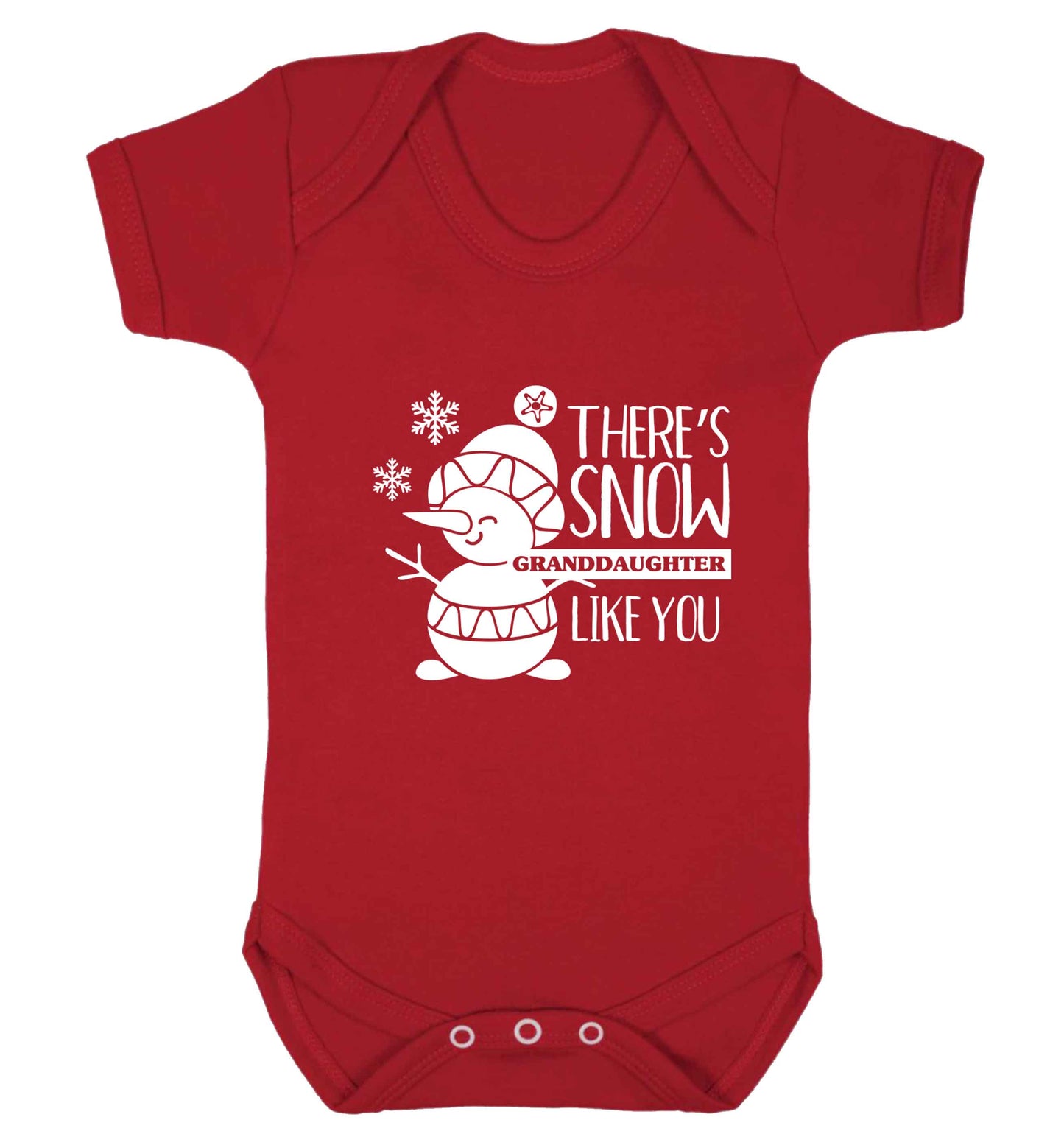 There's snow granddaughter like you baby vest red 18-24 months