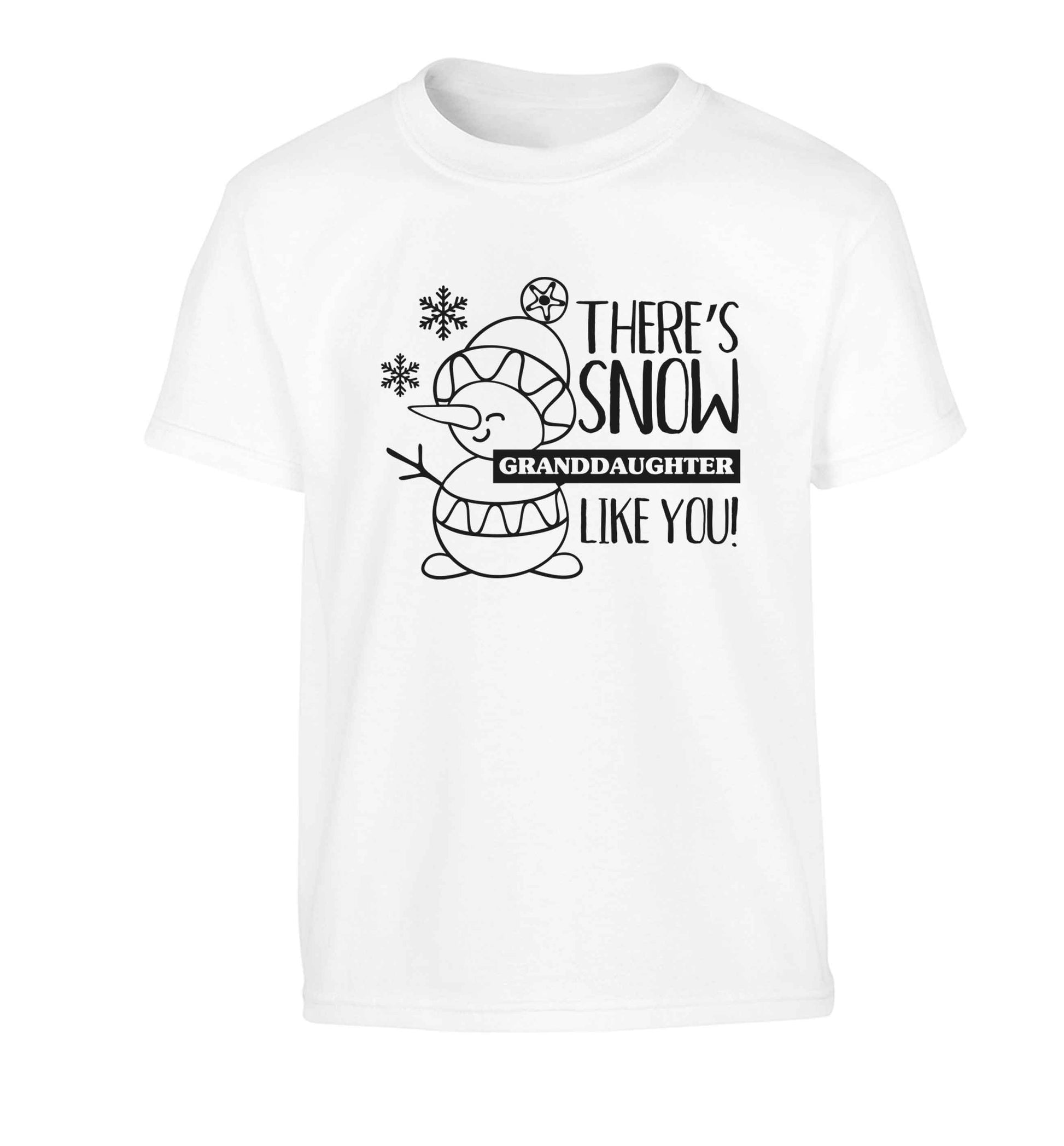 There's snow granddaughter like you Children's white Tshirt 12-13 Years