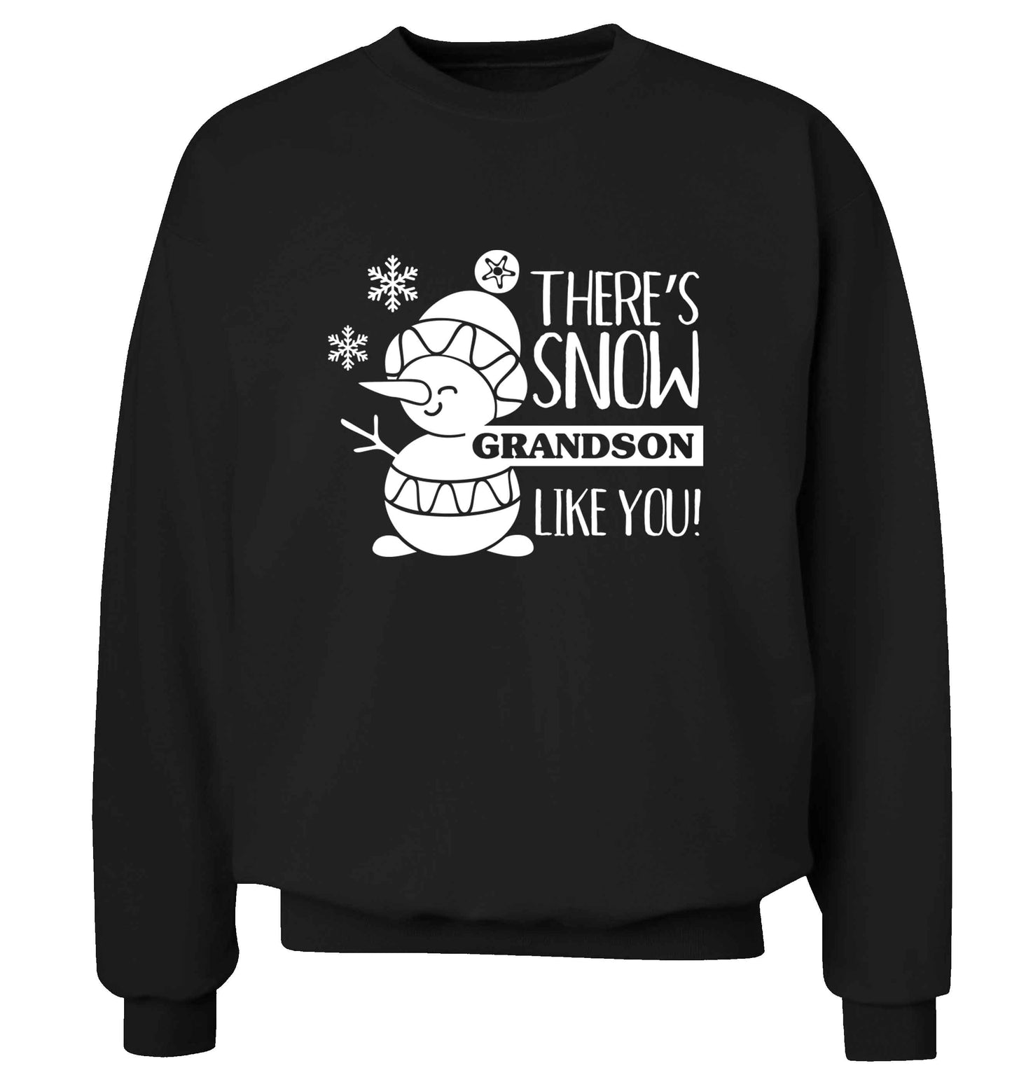 There's snow grandson like you adult's unisex black sweater 2XL