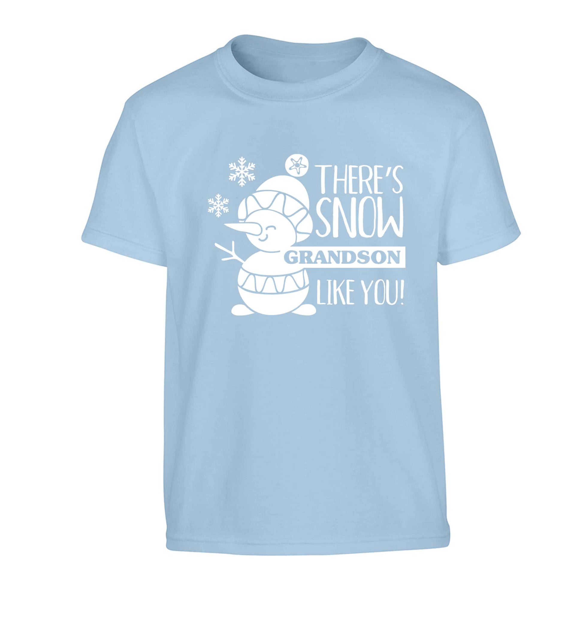 There's snow grandson like you Children's light blue Tshirt 12-13 Years