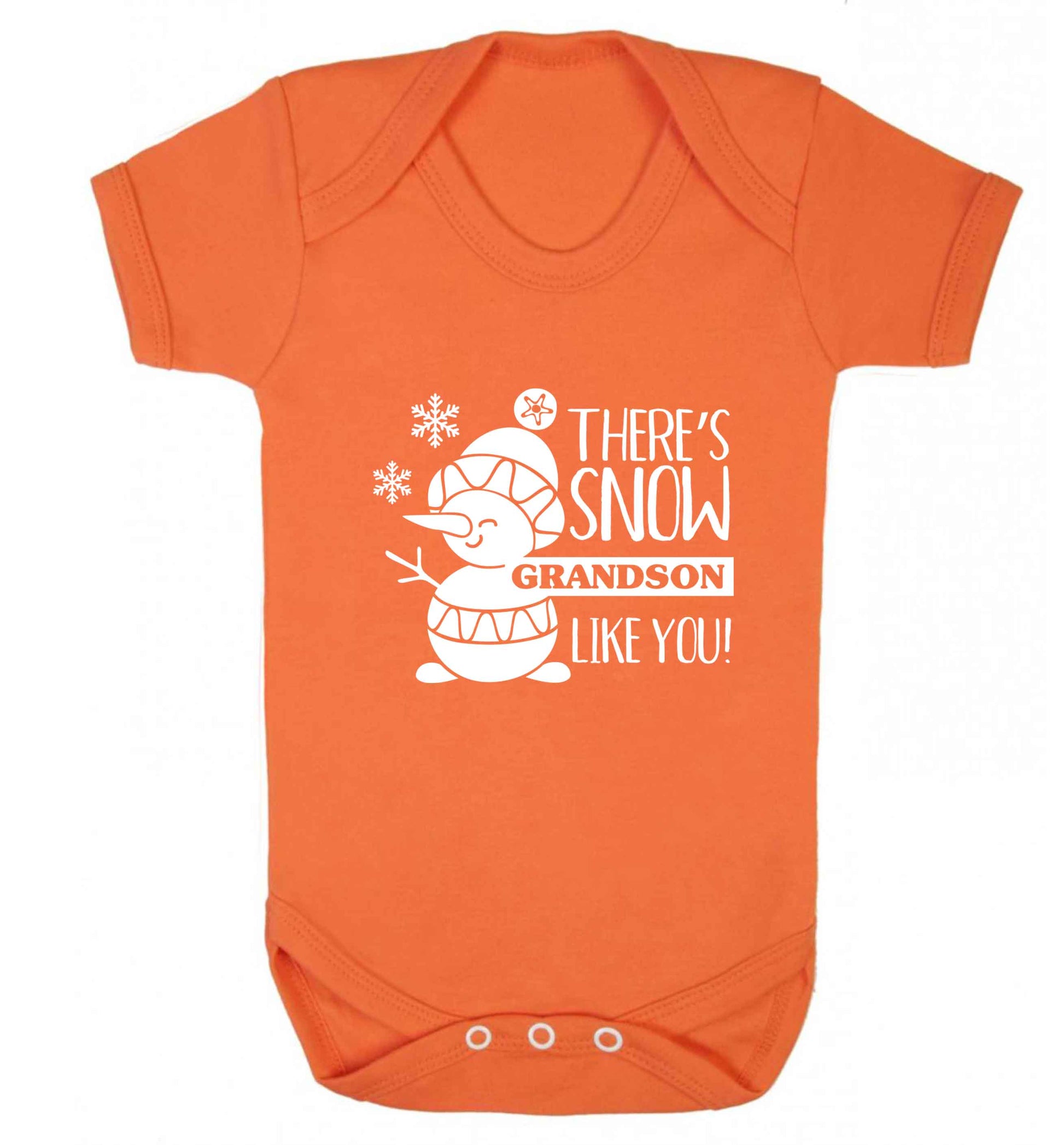 There's snow grandson like you baby vest orange 18-24 months