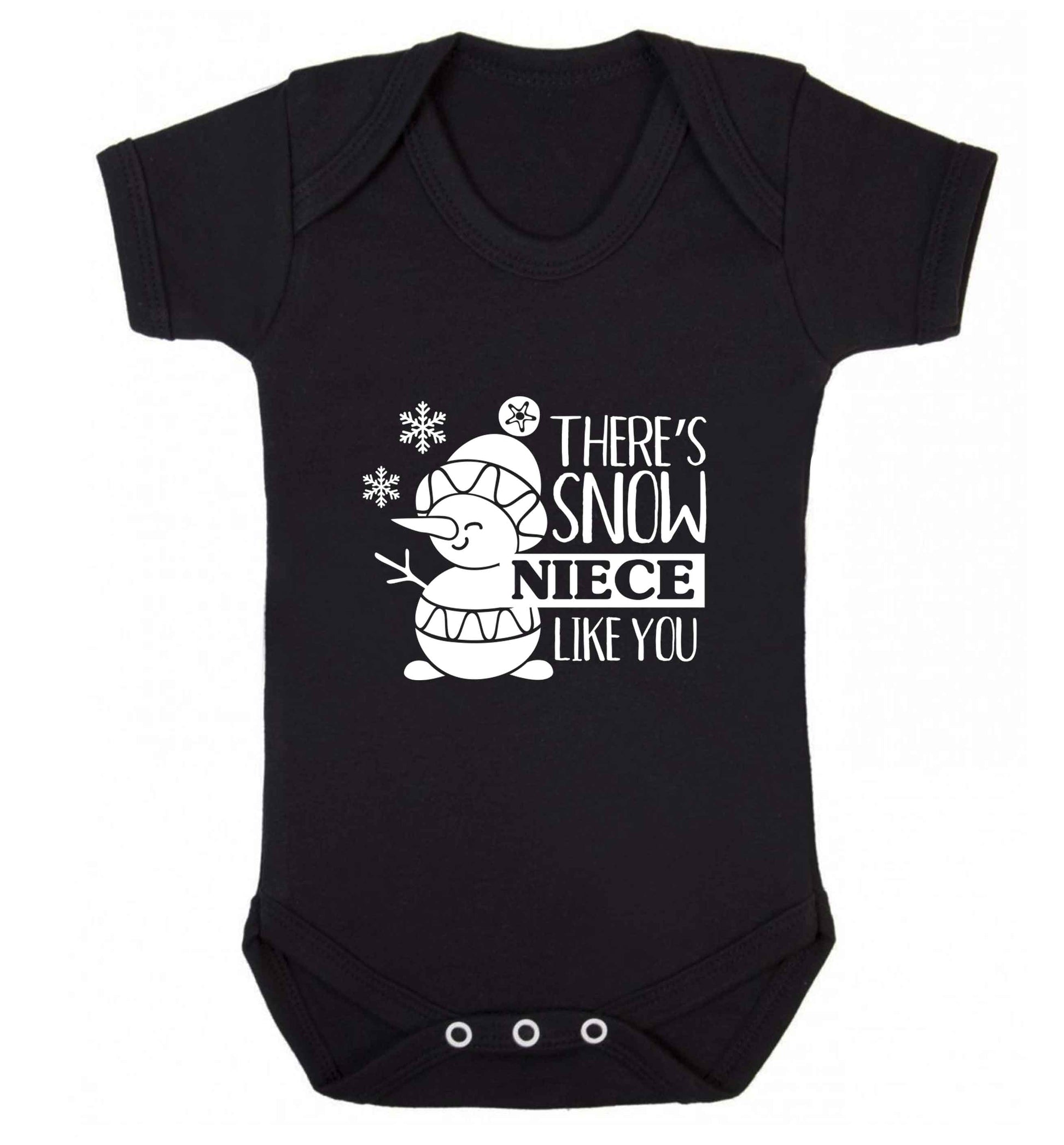 There's snow niece like you baby vest black 18-24 months