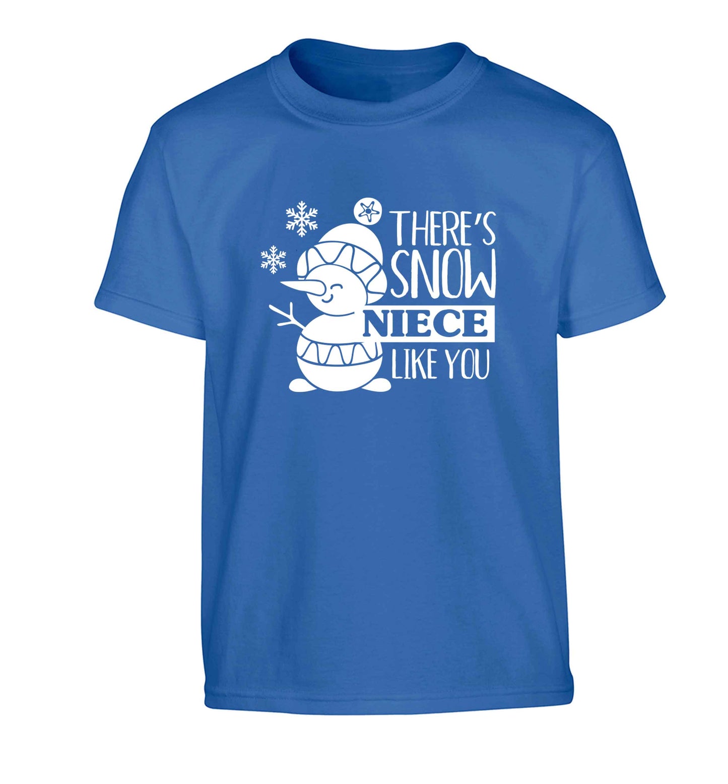 There's snow niece like you Children's blue Tshirt 12-13 Years