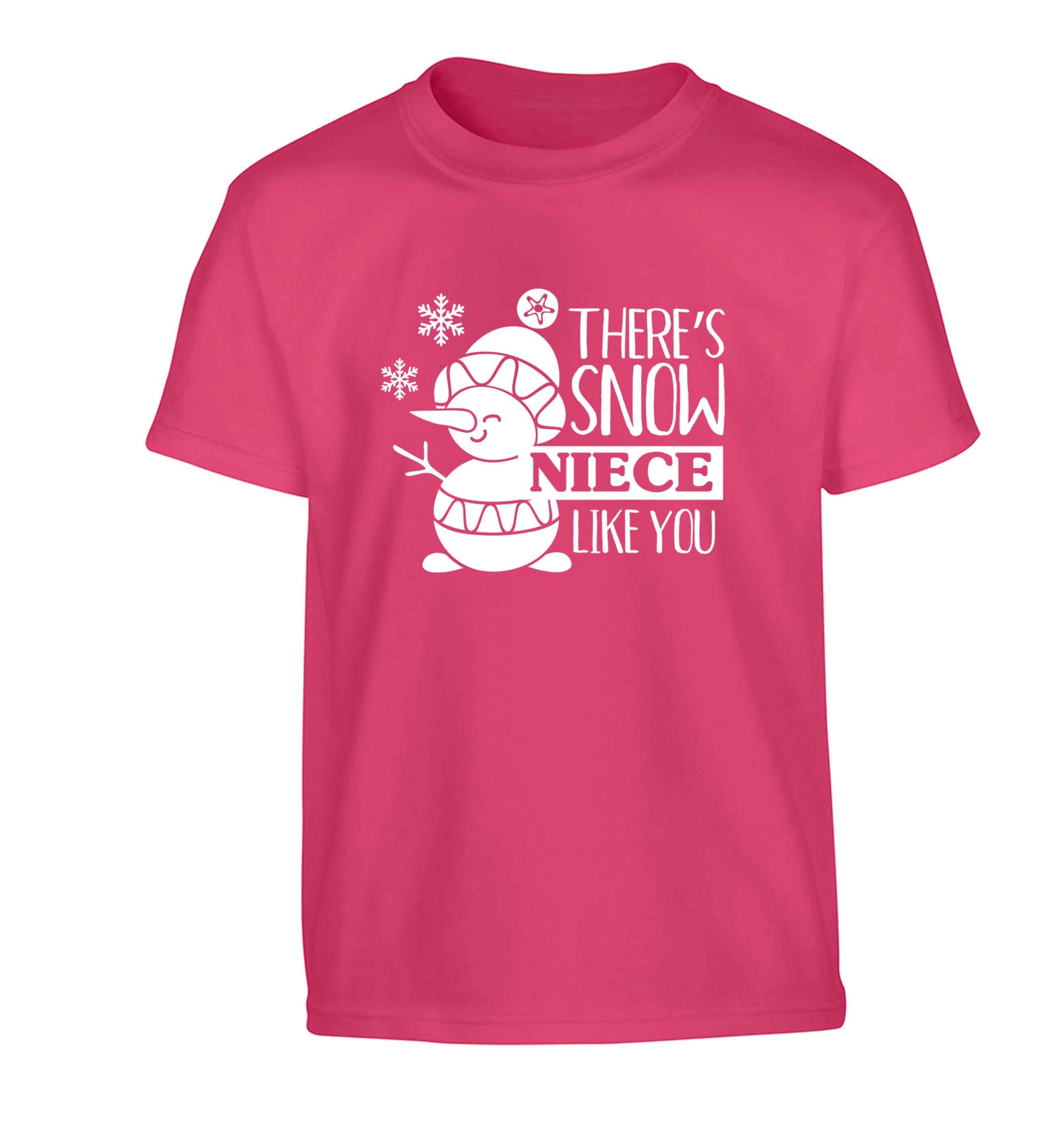 There's snow niece like you Children's pink Tshirt 12-13 Years