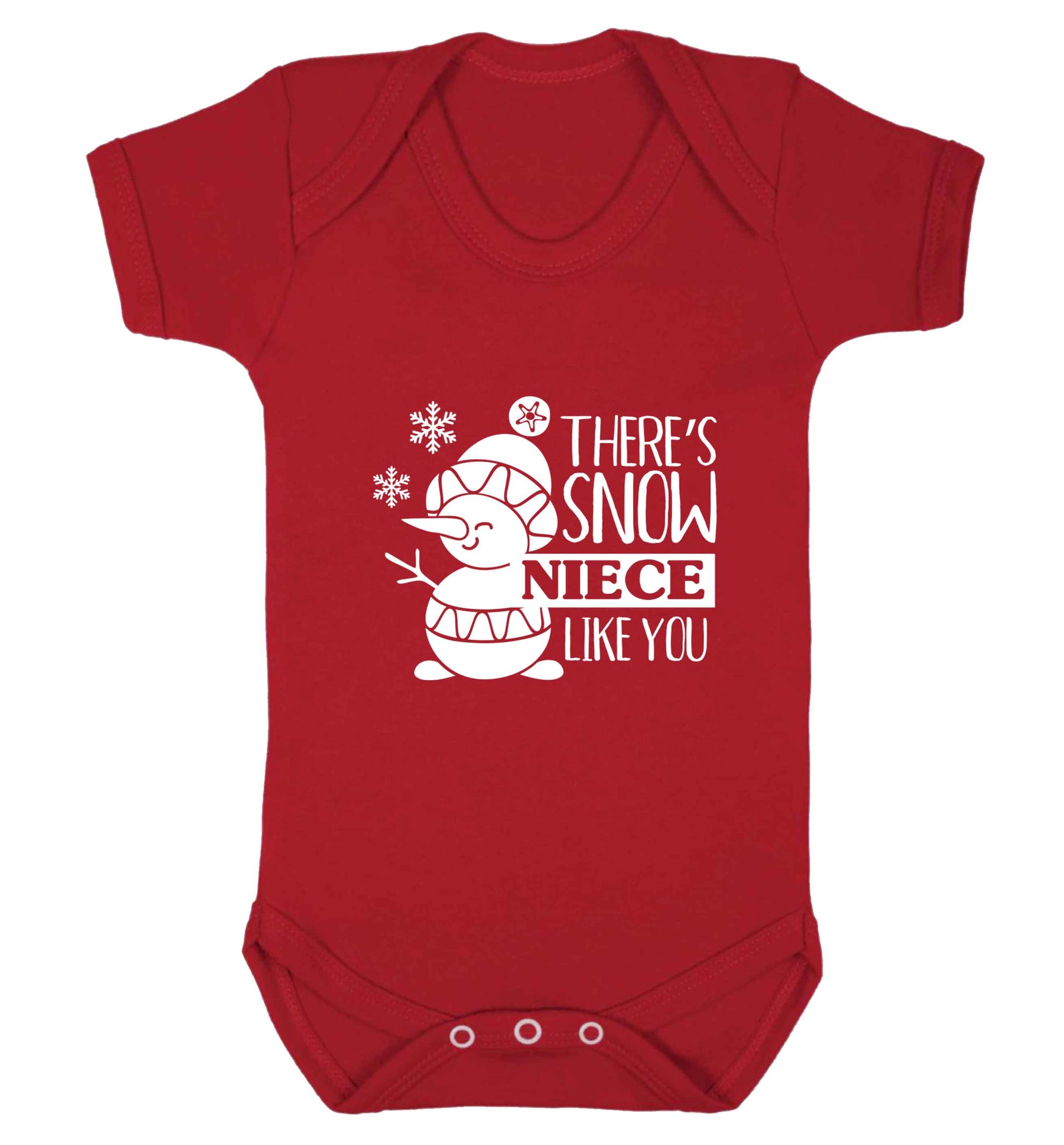 There's snow niece like you baby vest red 18-24 months