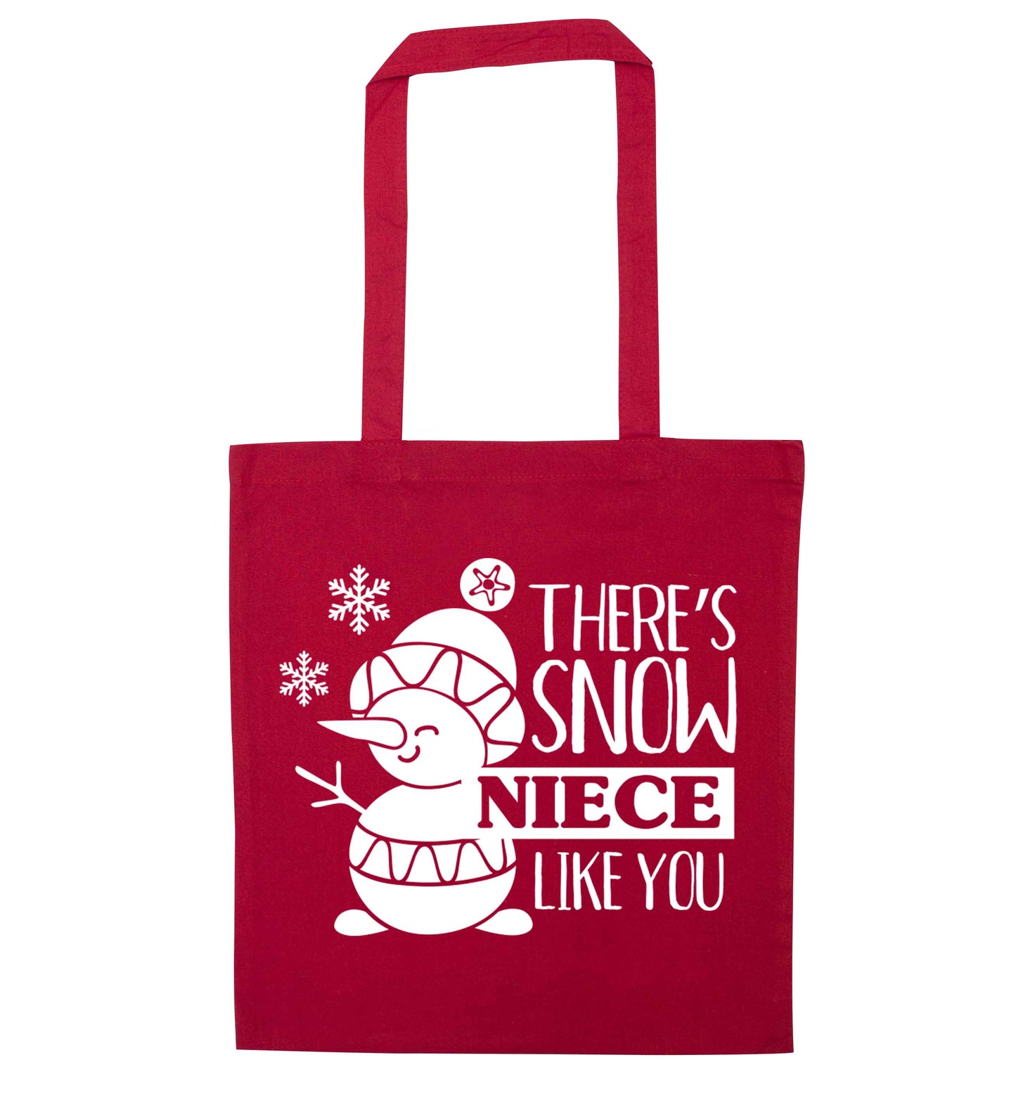 There's snow niece like you red tote bag