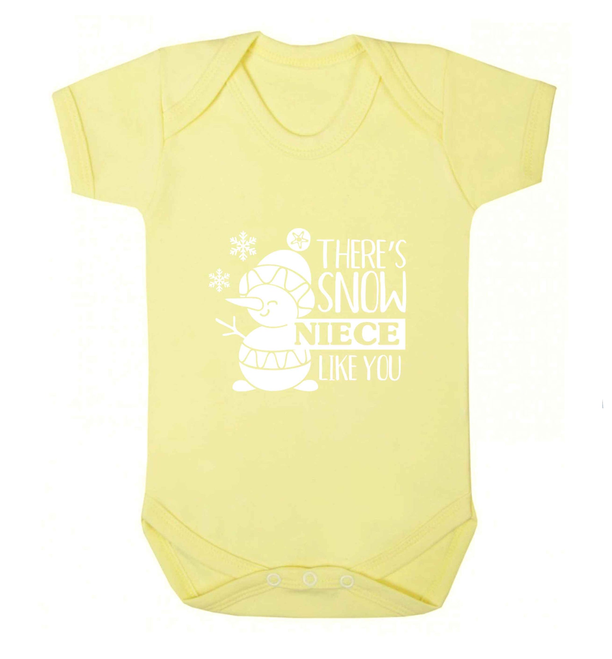 There's snow niece like you baby vest pale yellow 18-24 months