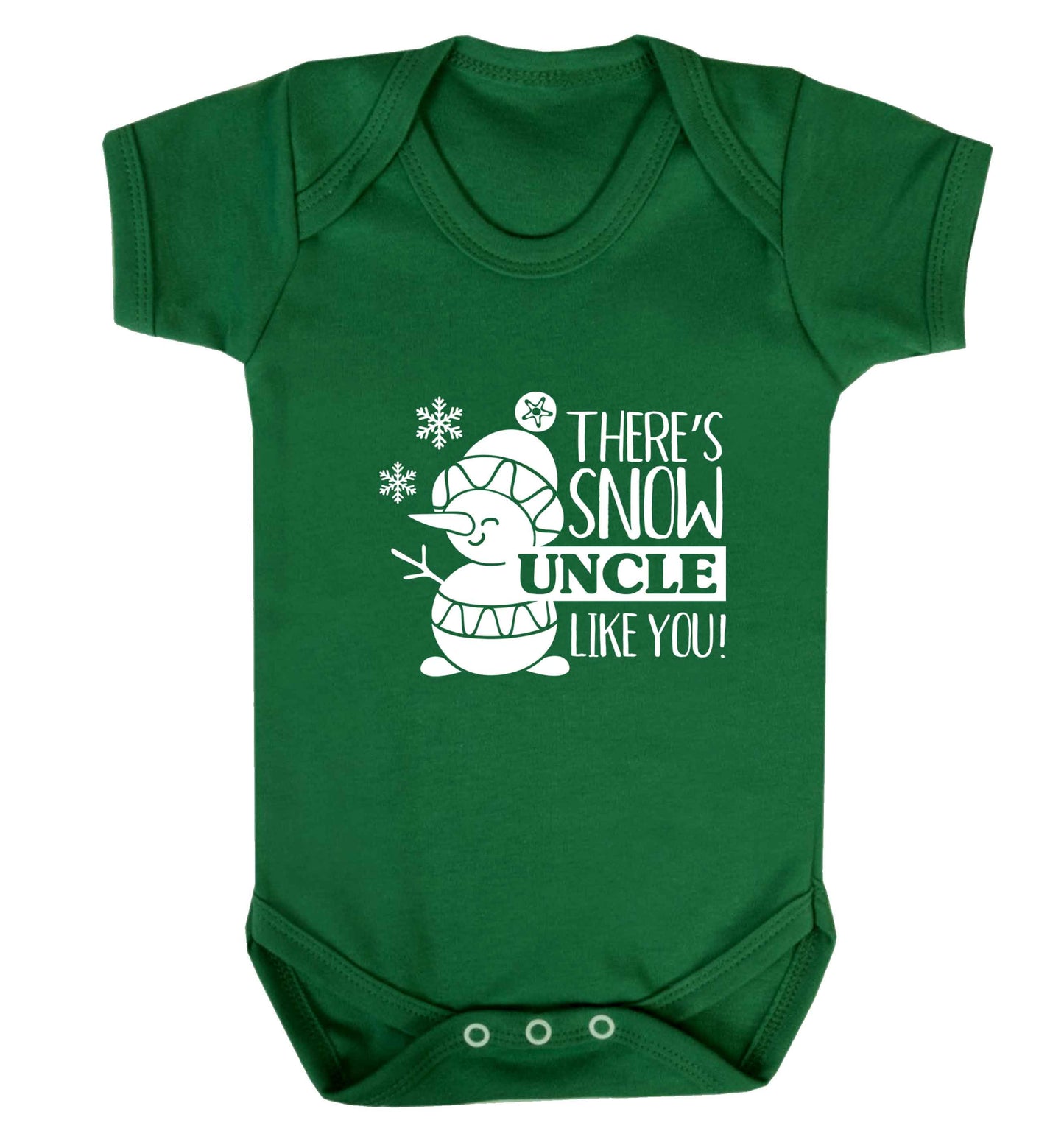 There's snow uncle like you baby vest green 18-24 months