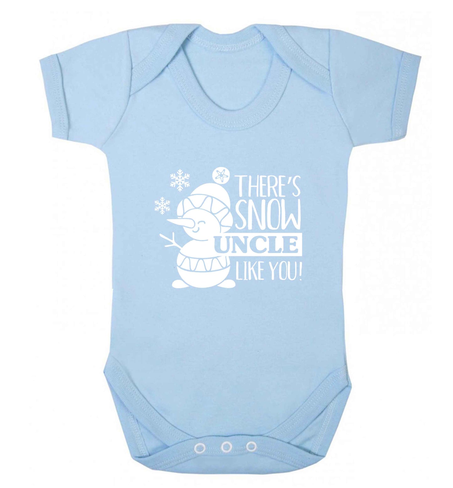 There's snow uncle like you baby vest pale blue 18-24 months