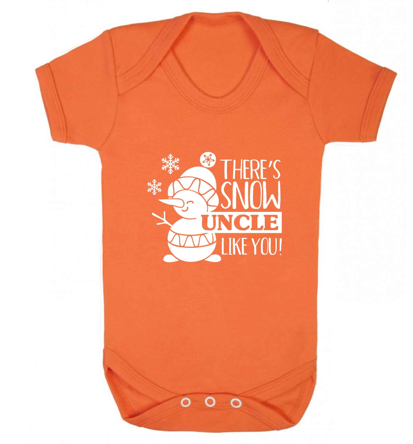 There's snow uncle like you baby vest orange 18-24 months
