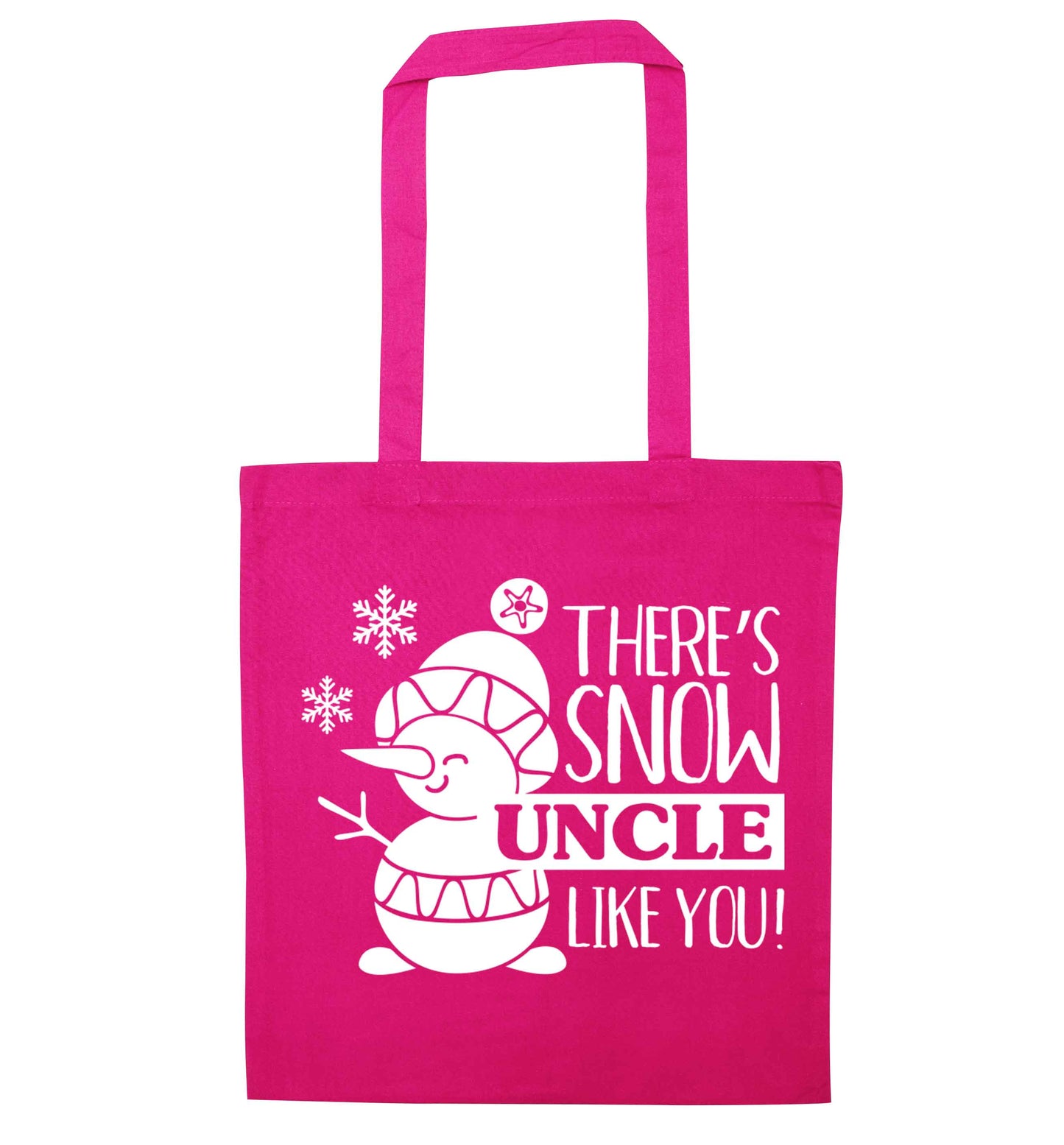 There's snow uncle like you pink tote bag