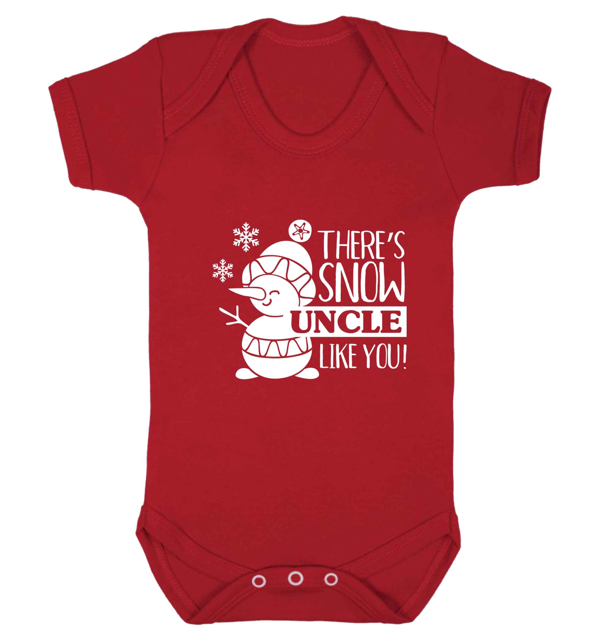 There's snow uncle like you baby vest red 18-24 months