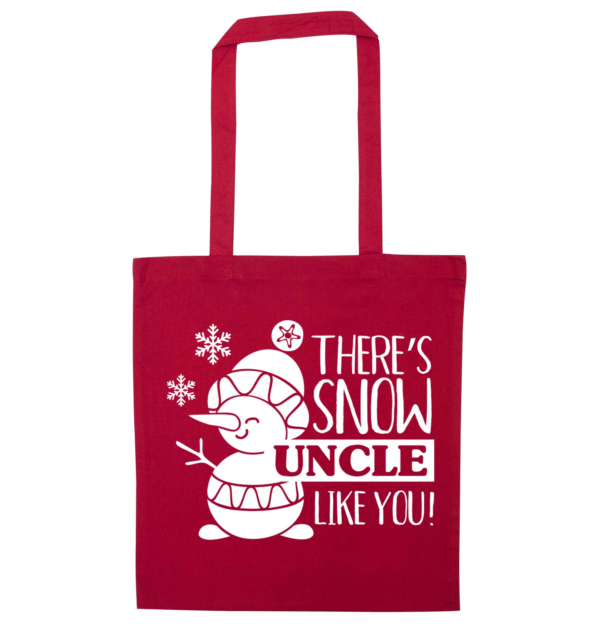 There's snow uncle like you red tote bag