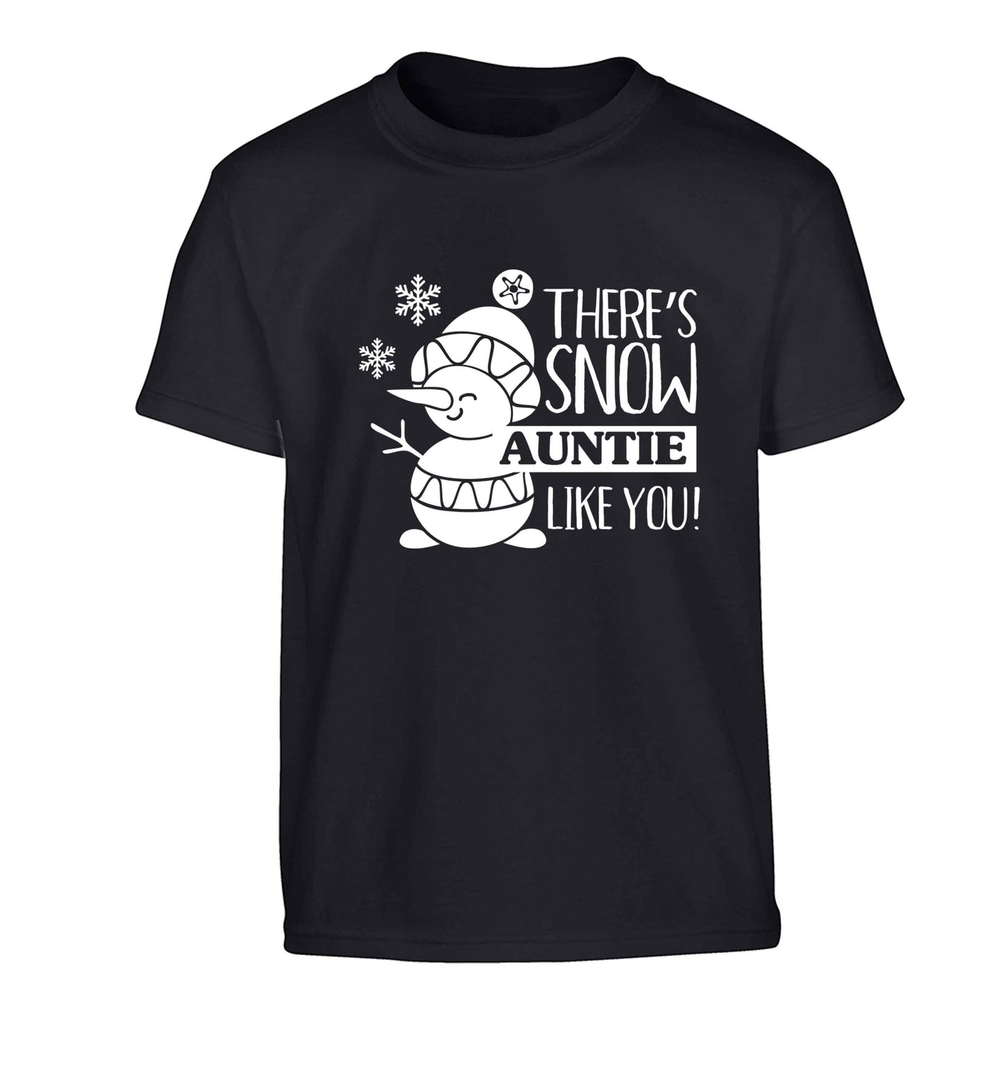 There's snow auntie like you Children's black Tshirt 12-13 Years