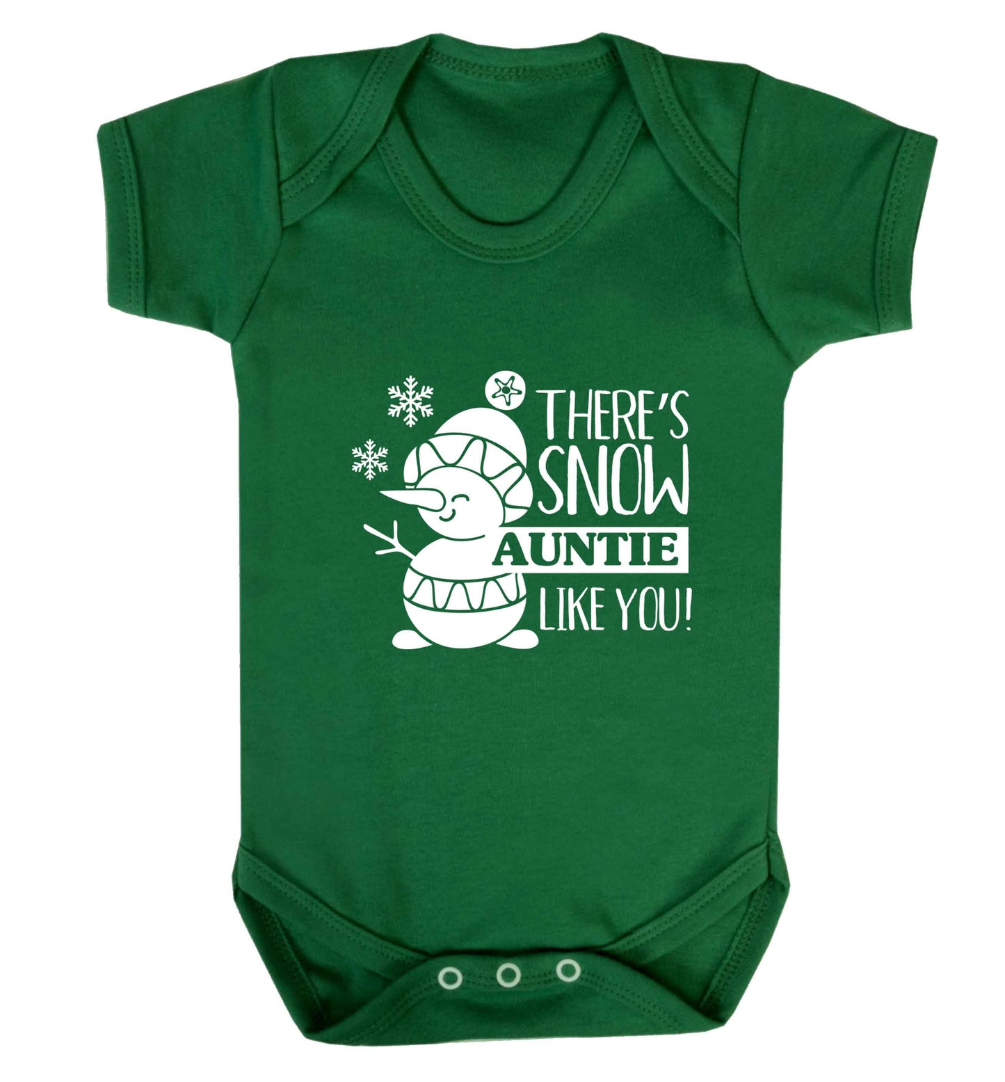 There's snow auntie like you baby vest green 18-24 months