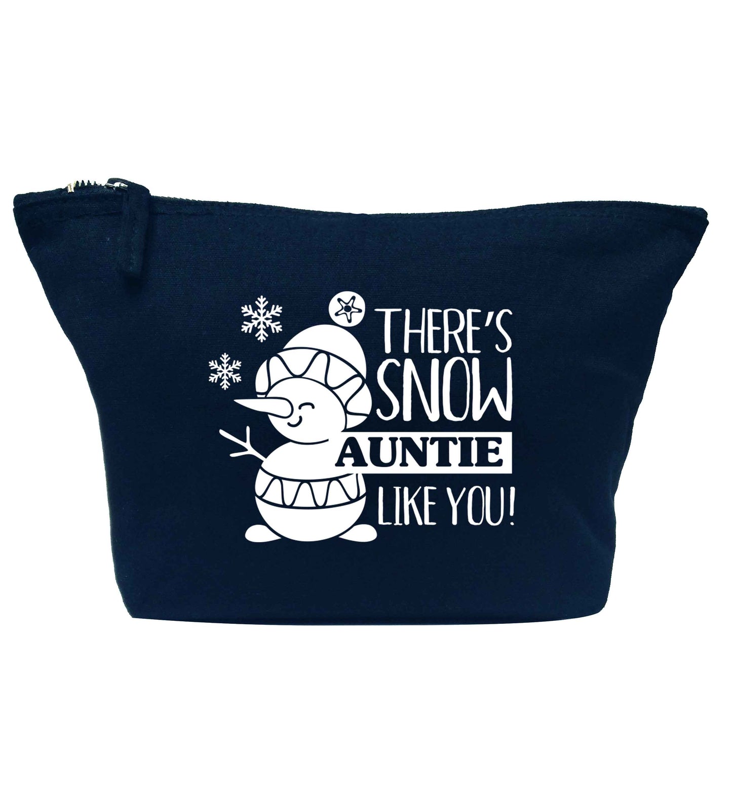 There's snow auntie like you navy makeup bag