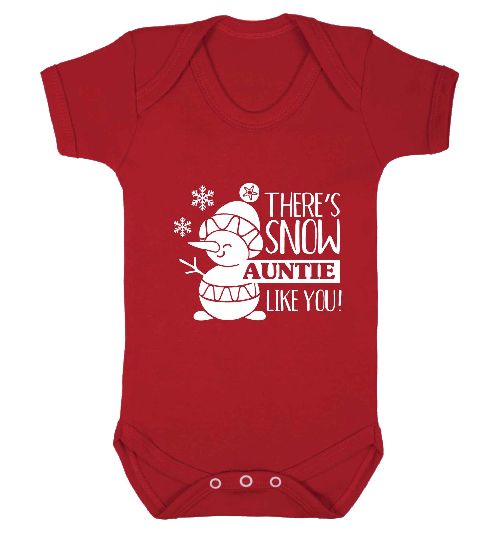 There's snow auntie like you baby vest red 18-24 months