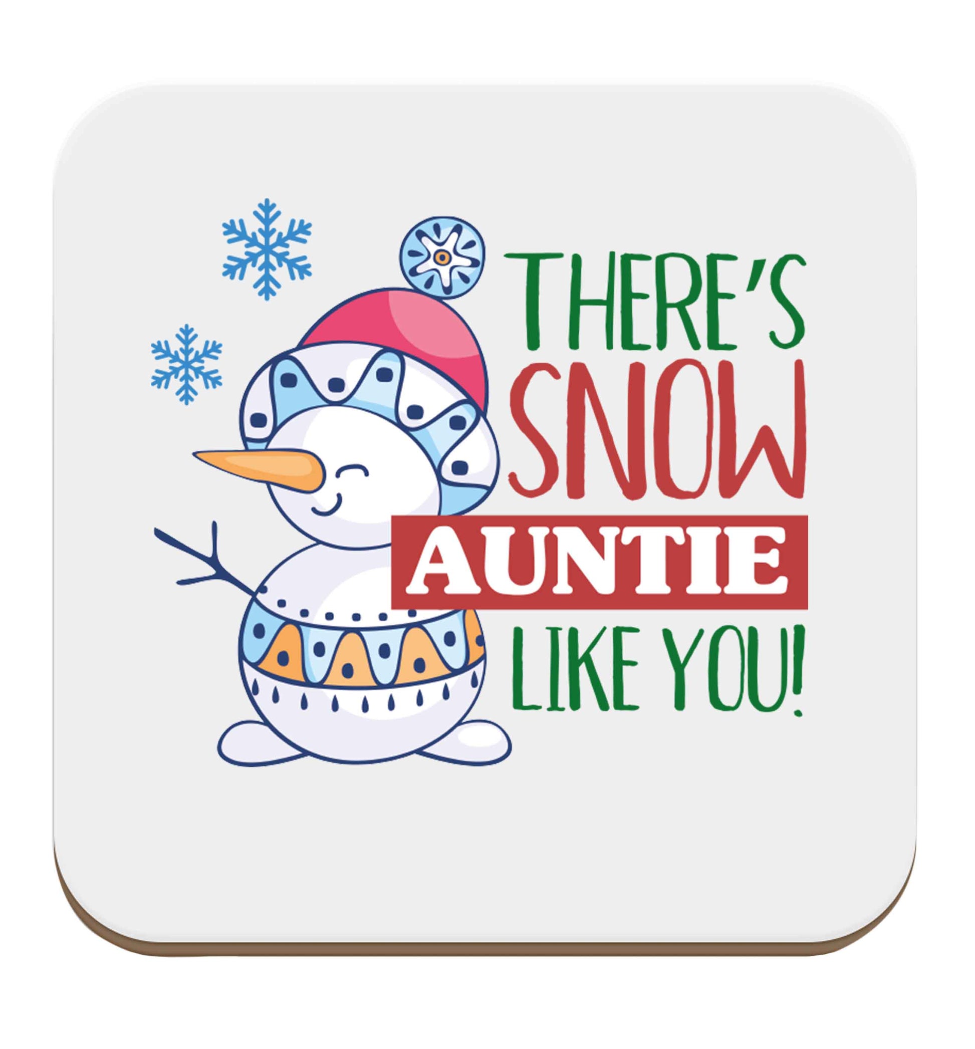 There's snow auntie like you set of four coasters
