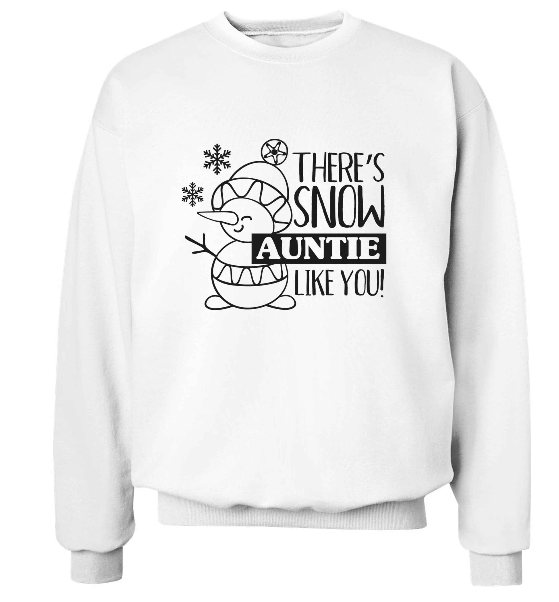 There's snow auntie like you adult's unisex white sweater 2XL
