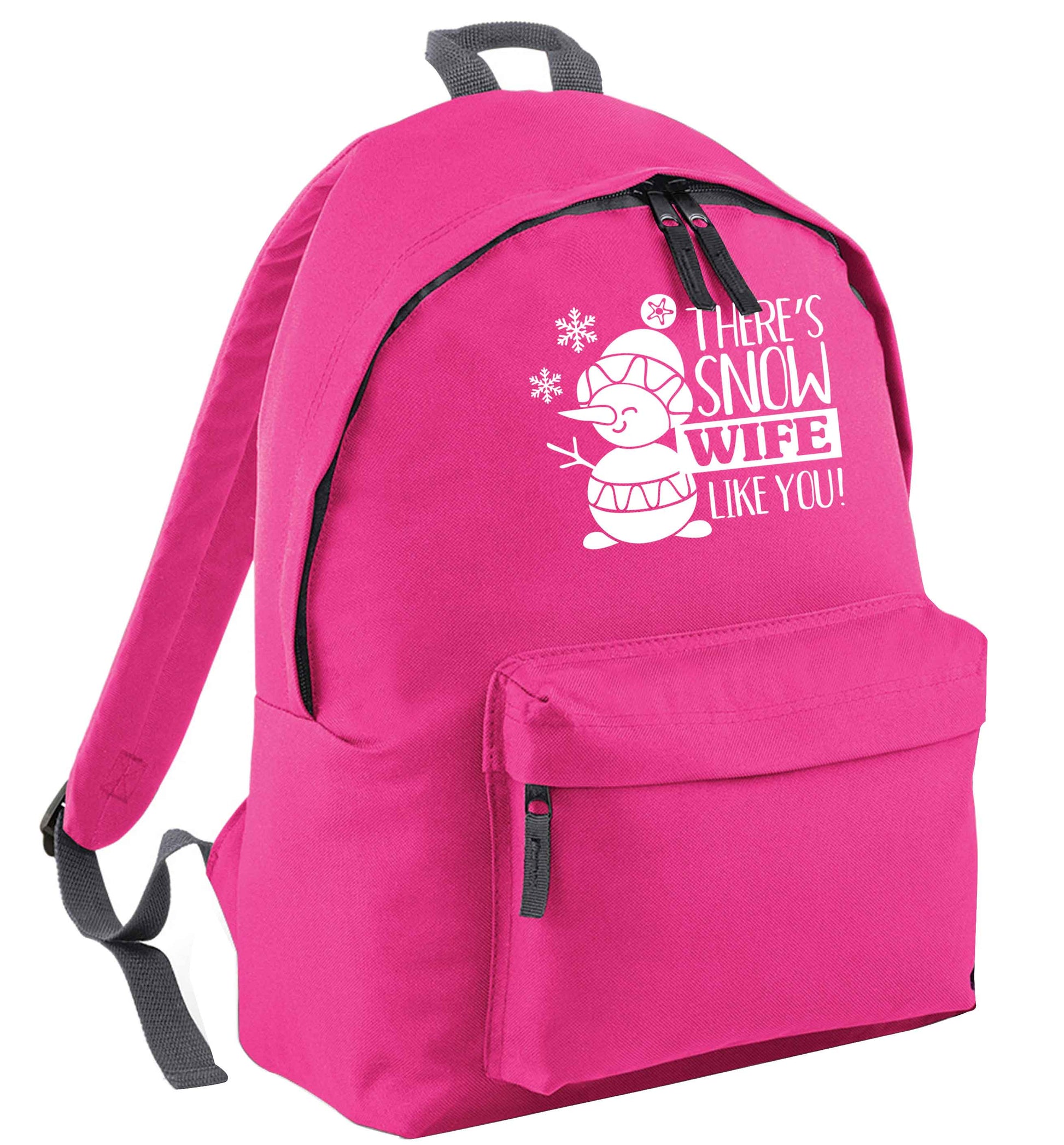 There's snow wife like you pink adults backpack