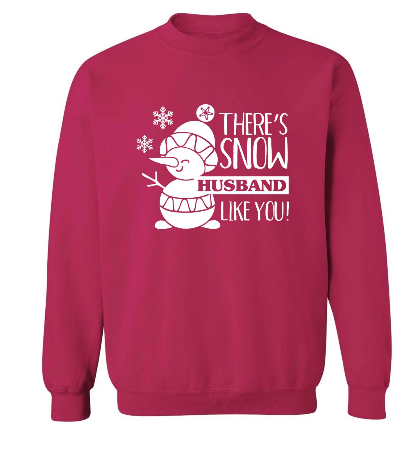 There's snow husband like you adult's unisex pink sweater 2XL