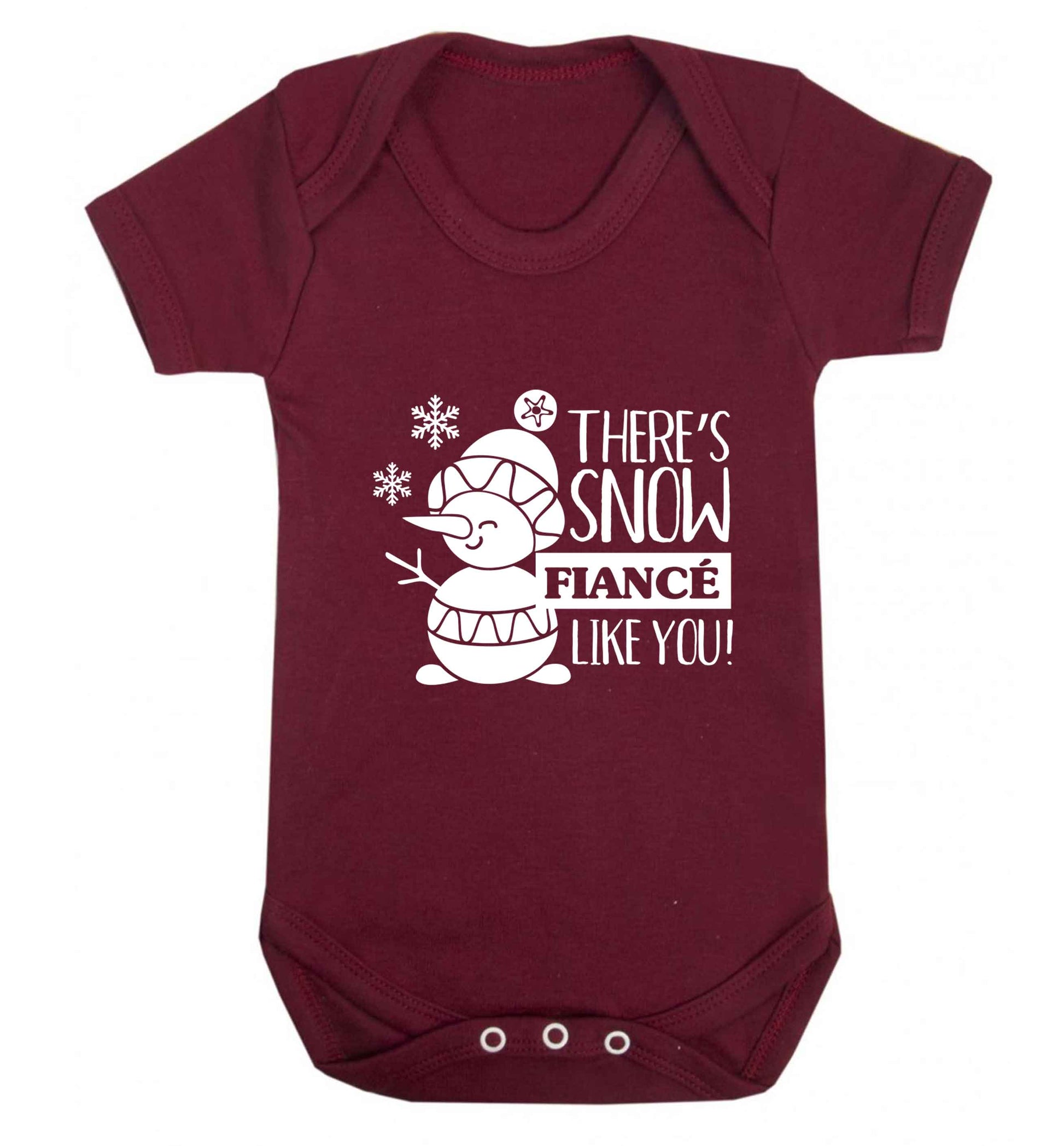 There's snow fiance like you baby vest maroon 18-24 months