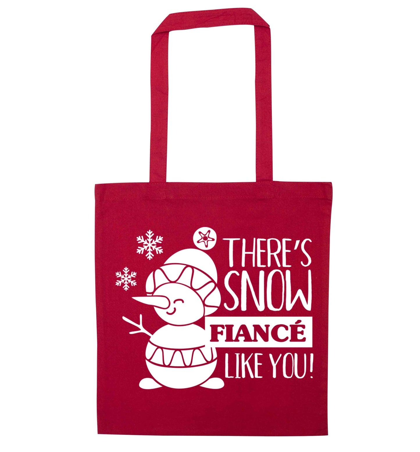 There's snow fiance like you red tote bag