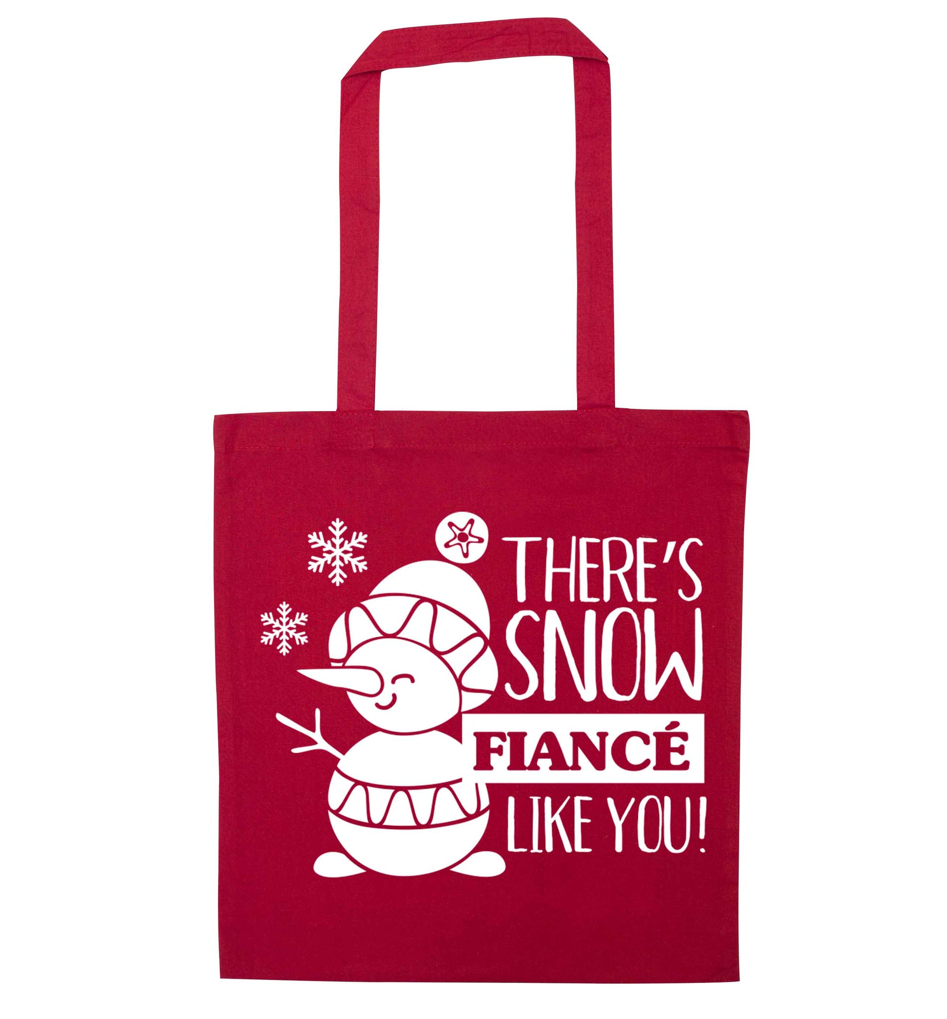 There's snow fiance like you red tote bag