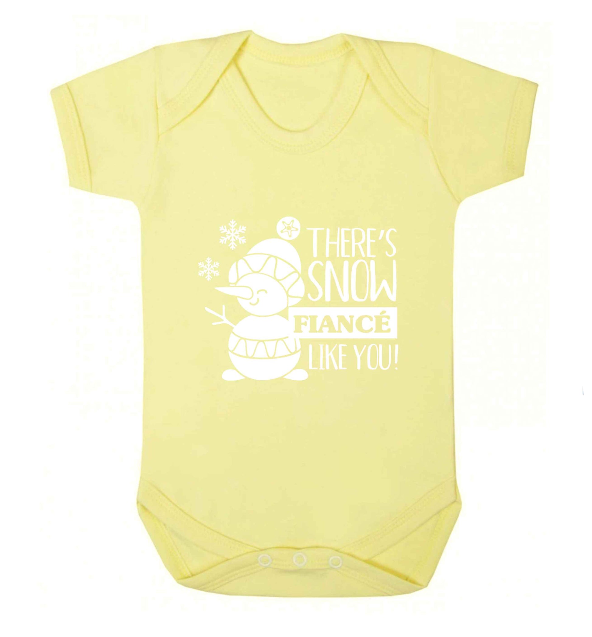 There's snow fiance like you baby vest pale yellow 18-24 months