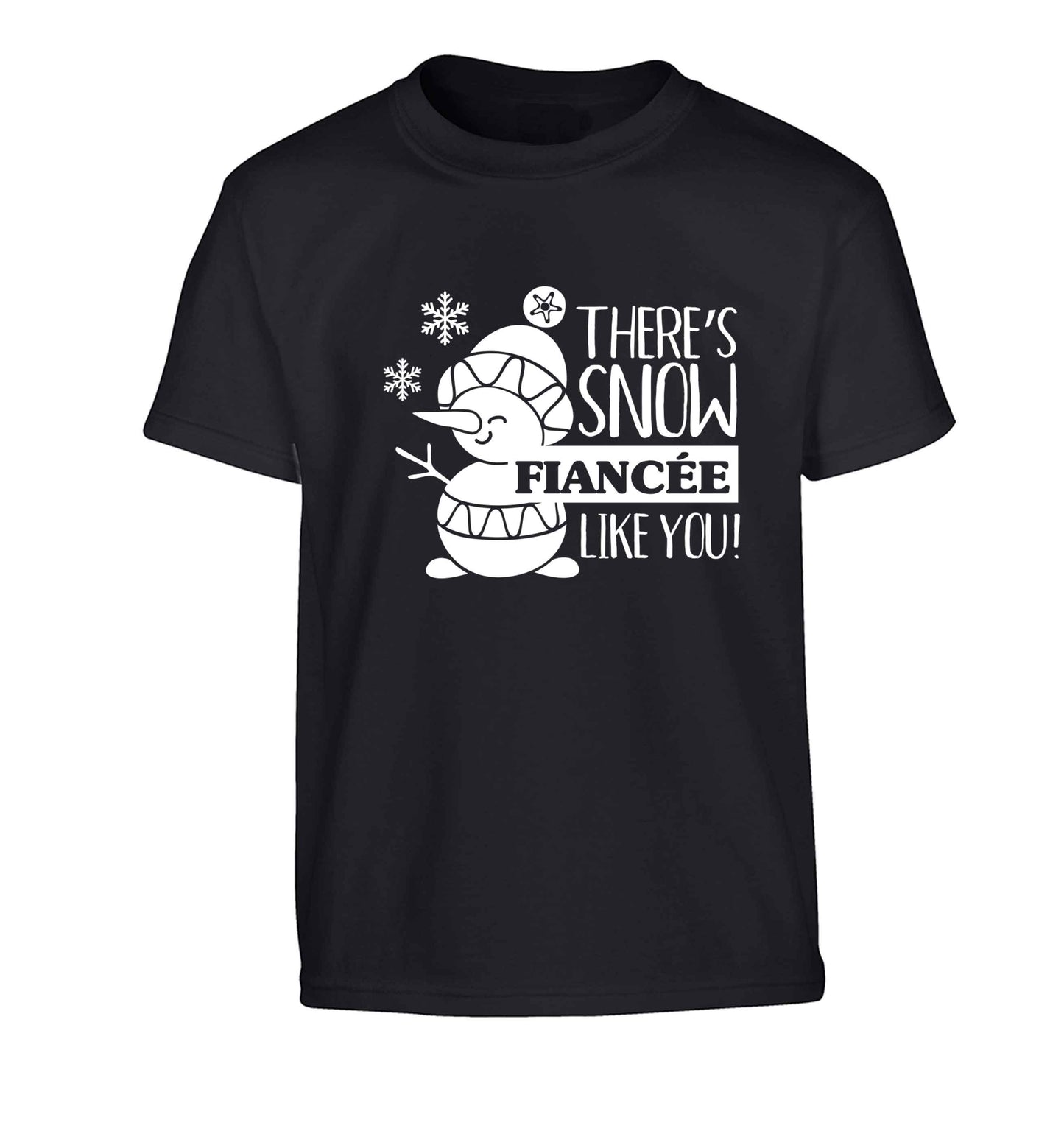 There's snow fiancee like you Children's black Tshirt 12-13 Years