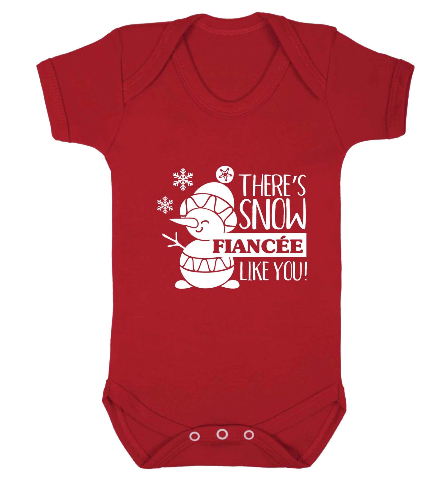 There's snow fiancee like you baby vest red 18-24 months
