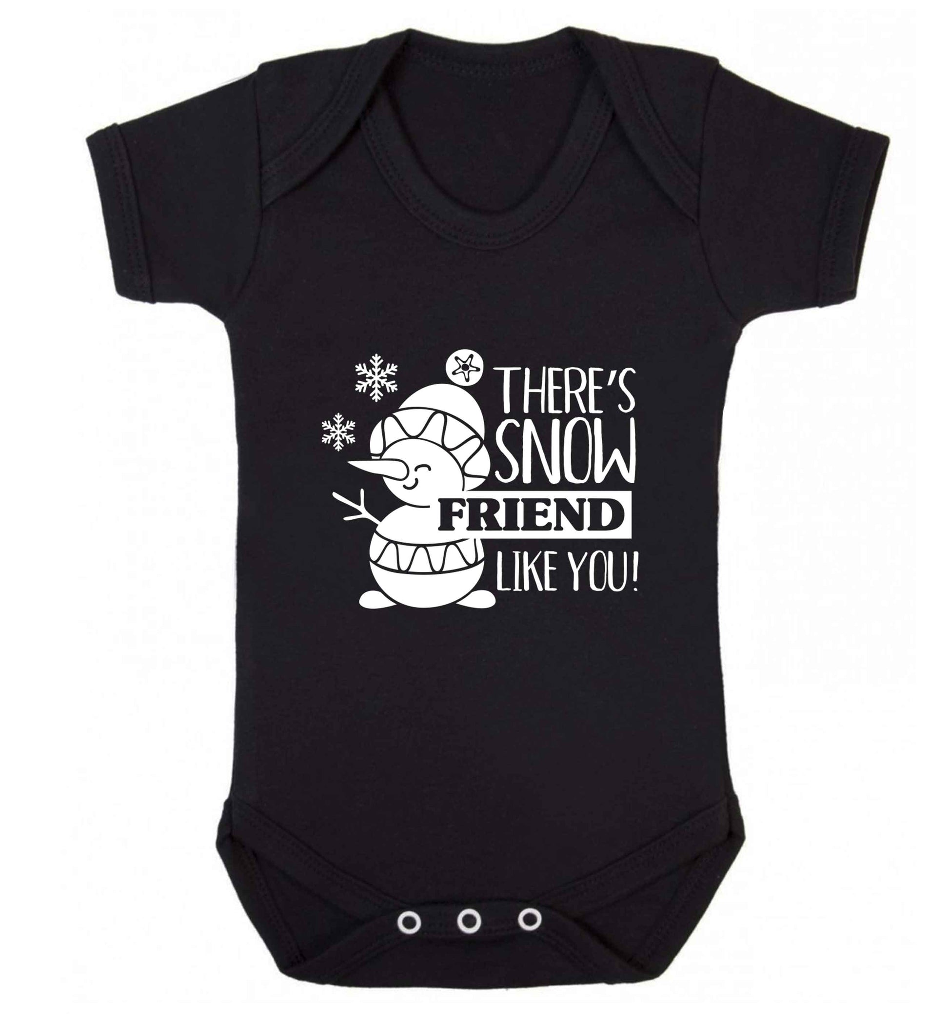 There's snow friend like you baby vest black 18-24 months
