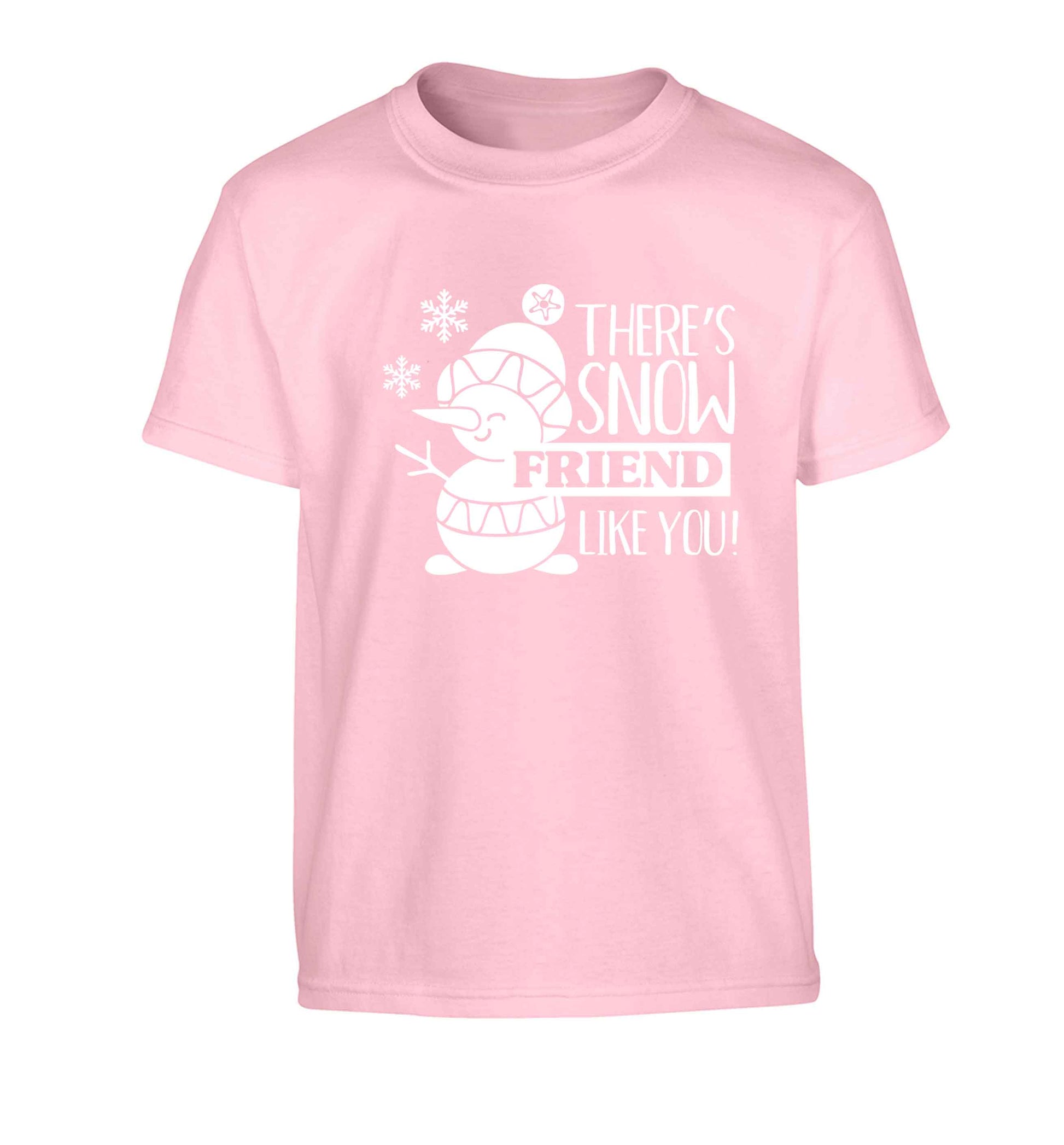 There's snow friend like you Children's light pink Tshirt 12-13 Years