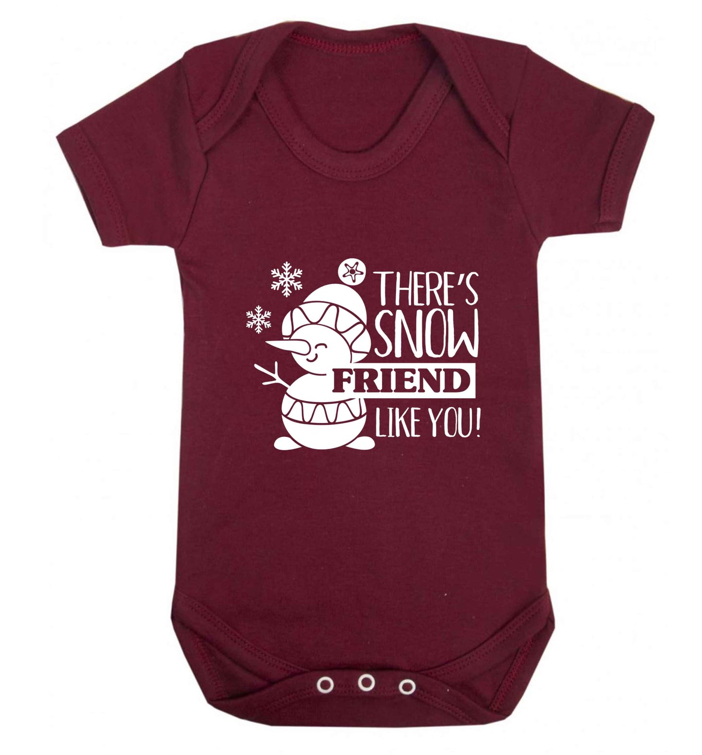 There's snow friend like you baby vest maroon 18-24 months