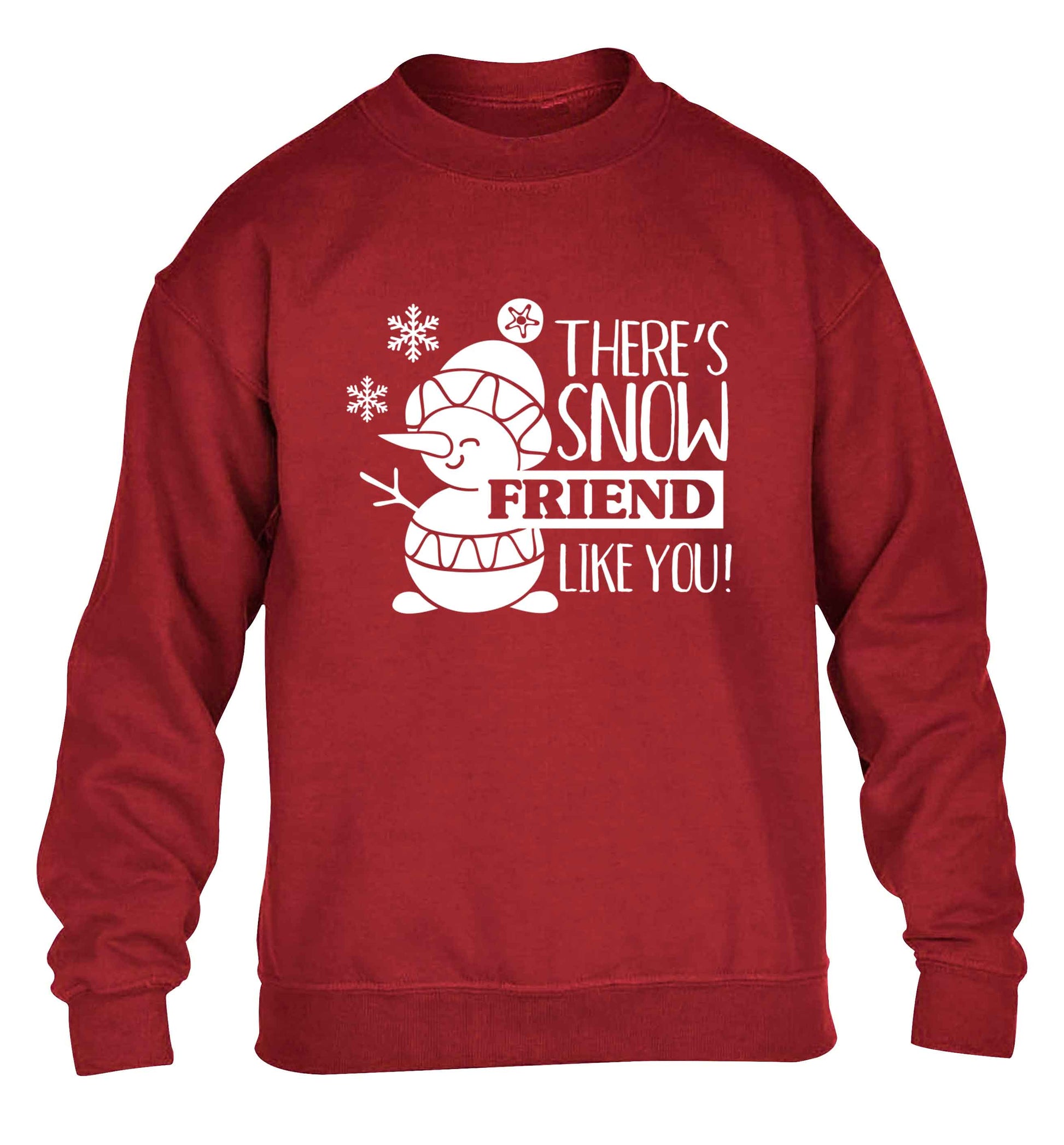 There's snow friend like you children's grey sweater 12-13 Years