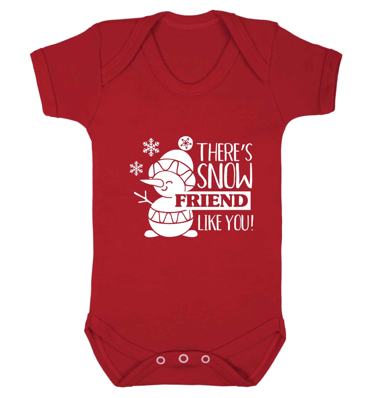 There's snow friend like you baby vest red 18-24 months