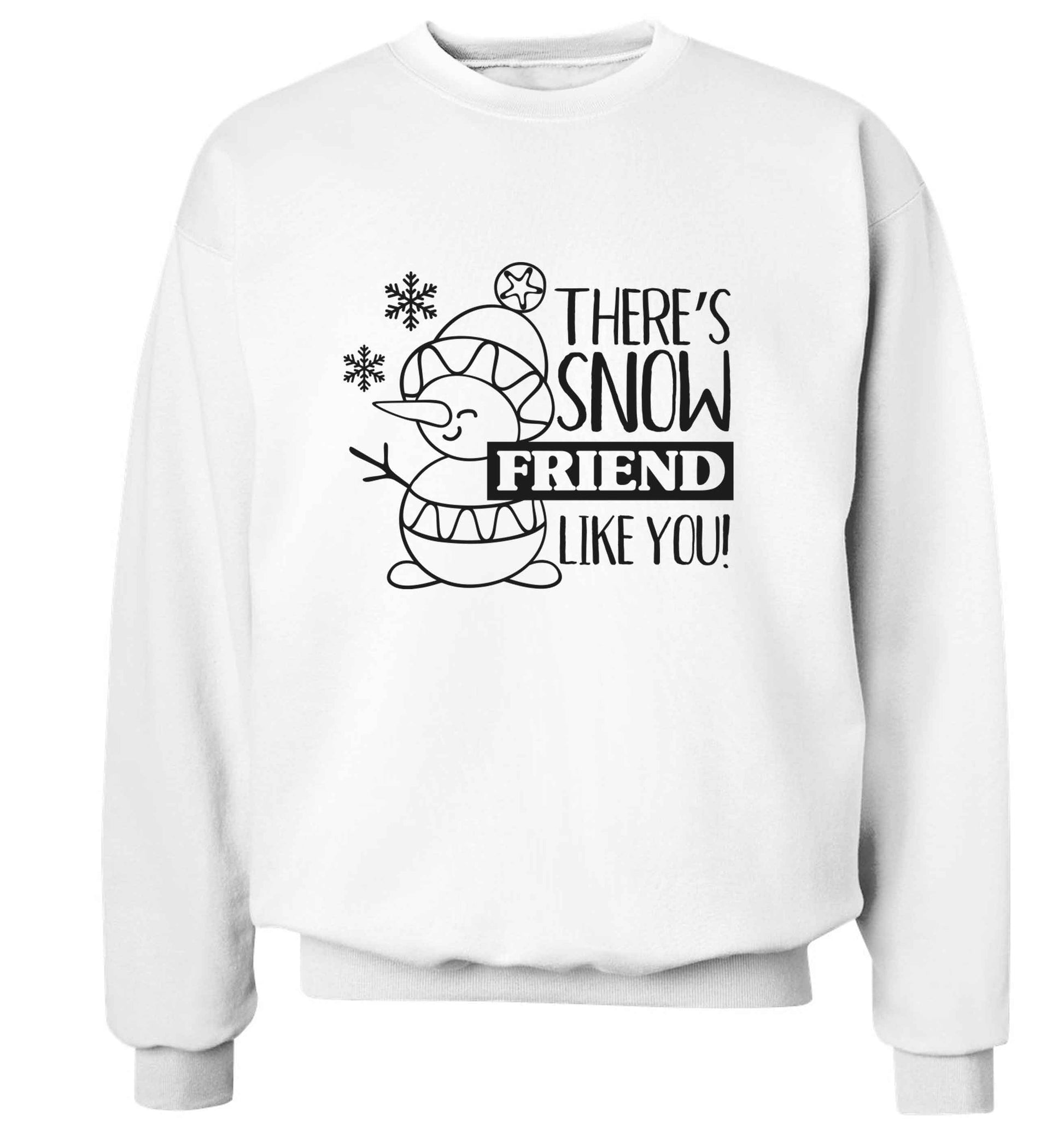 There's snow friend like you adult's unisex white sweater 2XL