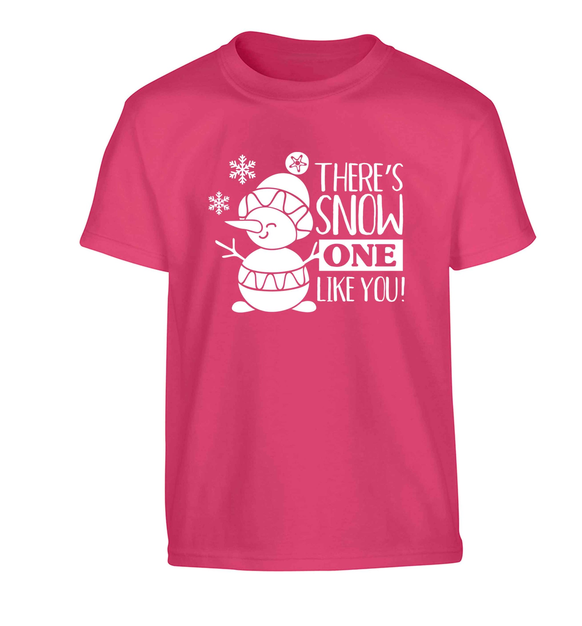 There's snow one like you Children's pink Tshirt 12-13 Years