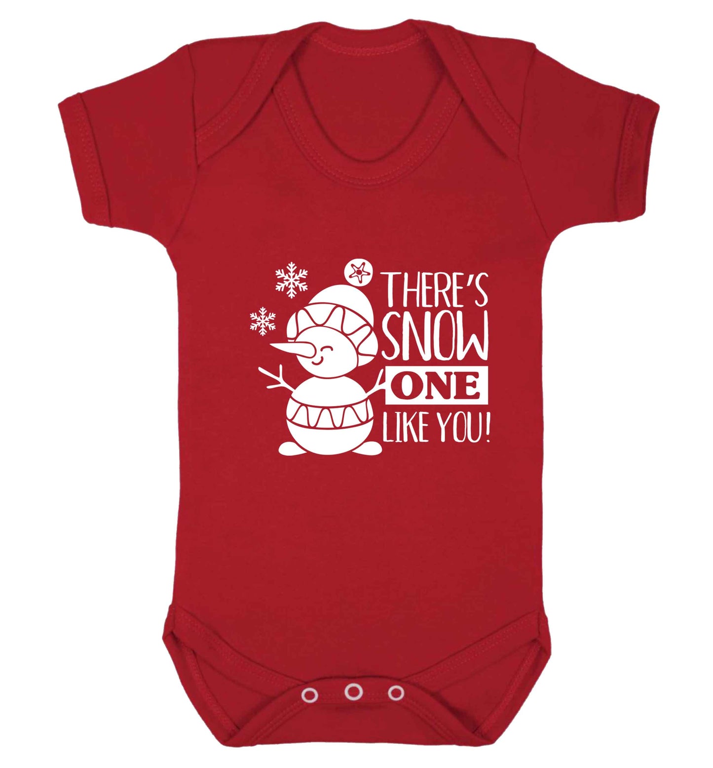 There's snow one like you baby vest red 18-24 months