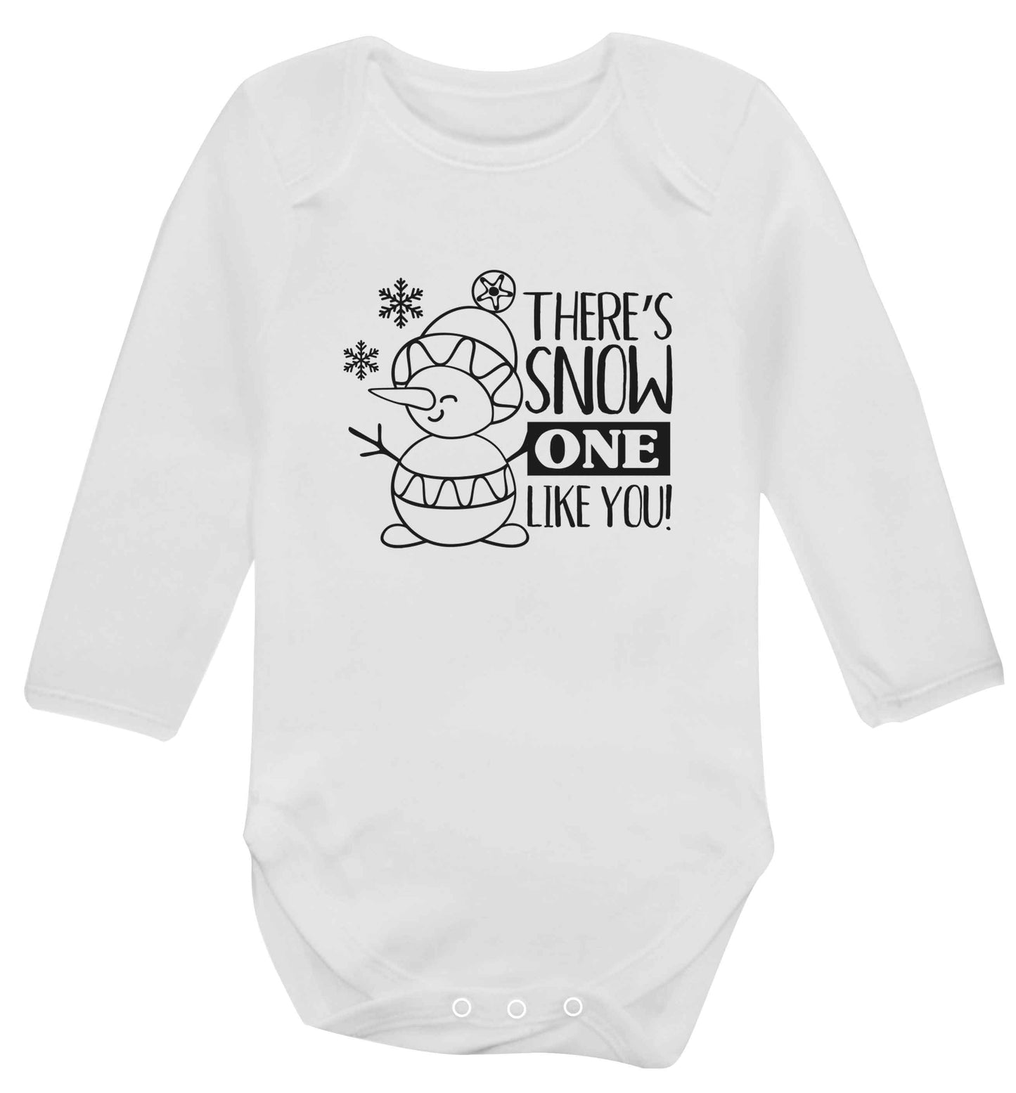 There's snow one like you baby vest long sleeved white 6-12 months