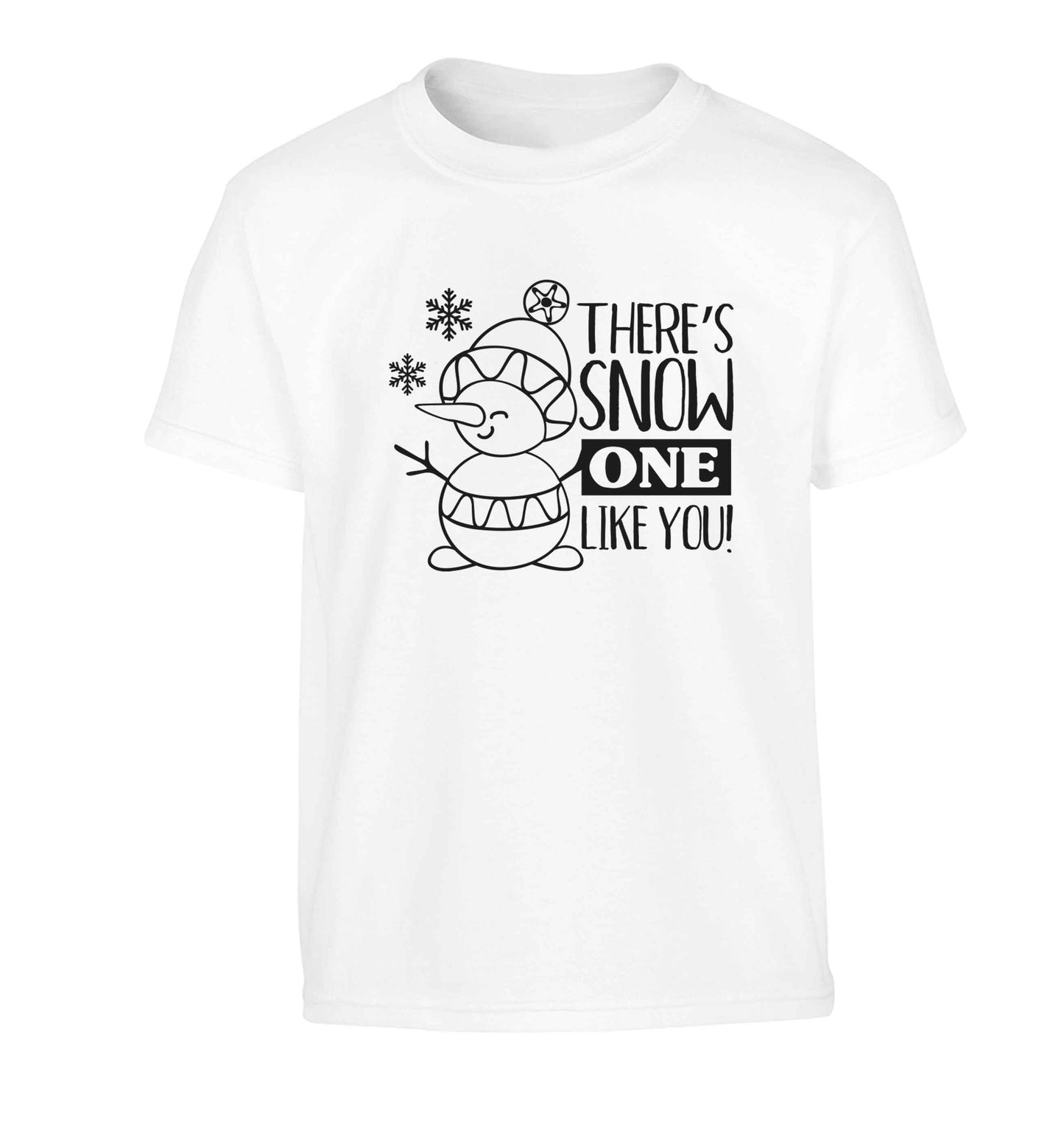 There's snow one like you Children's white Tshirt 12-13 Years