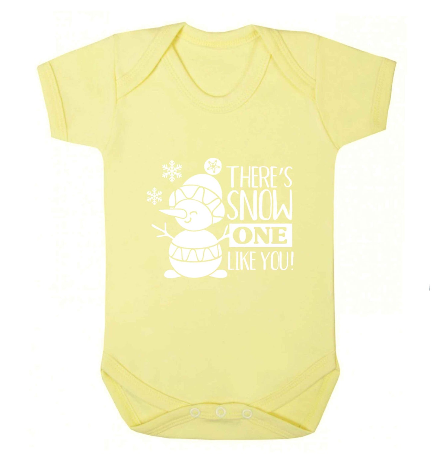 There's snow one like you baby vest pale yellow 18-24 months