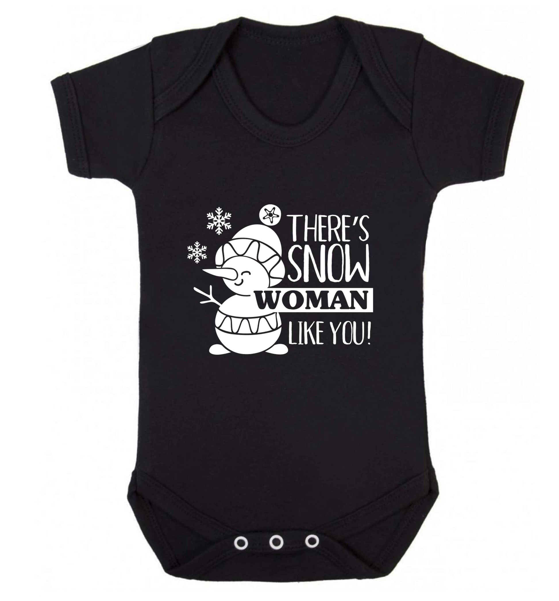 There's snow woman like you baby vest black 18-24 months