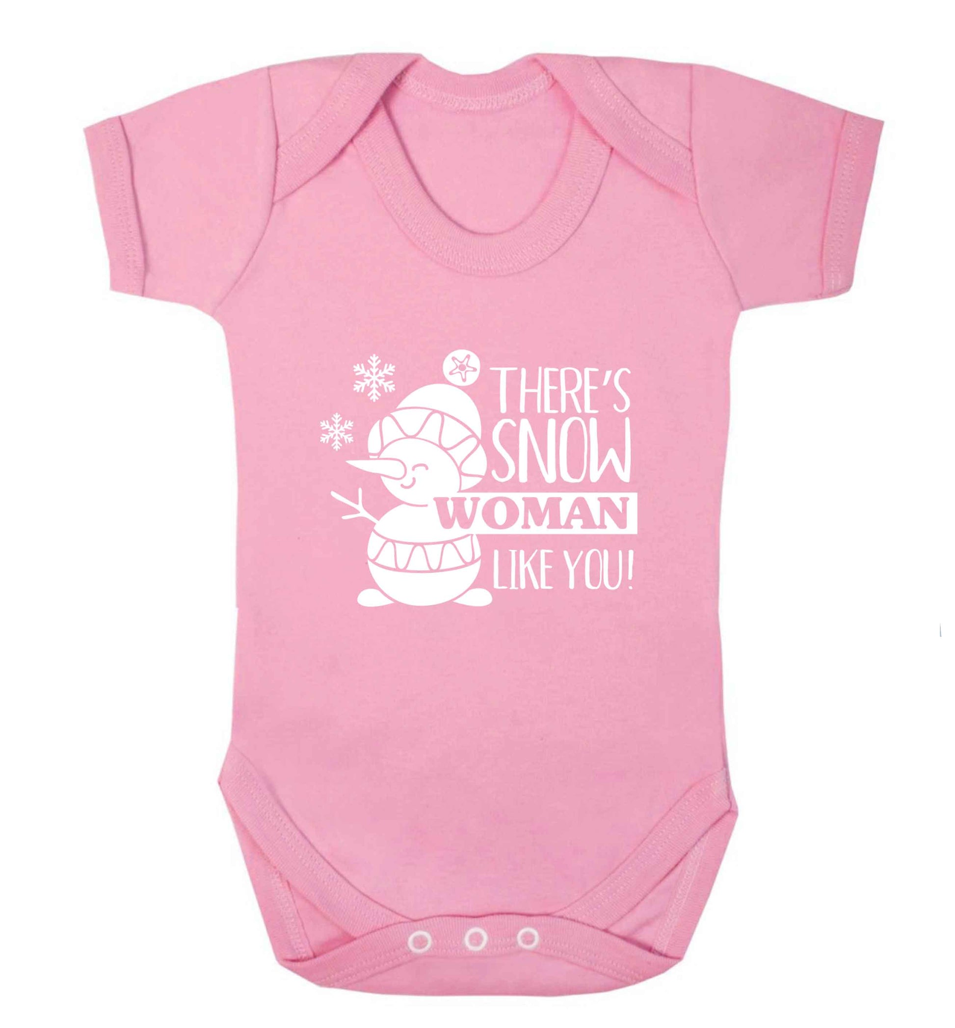 There's snow woman like you baby vest pale pink 18-24 months