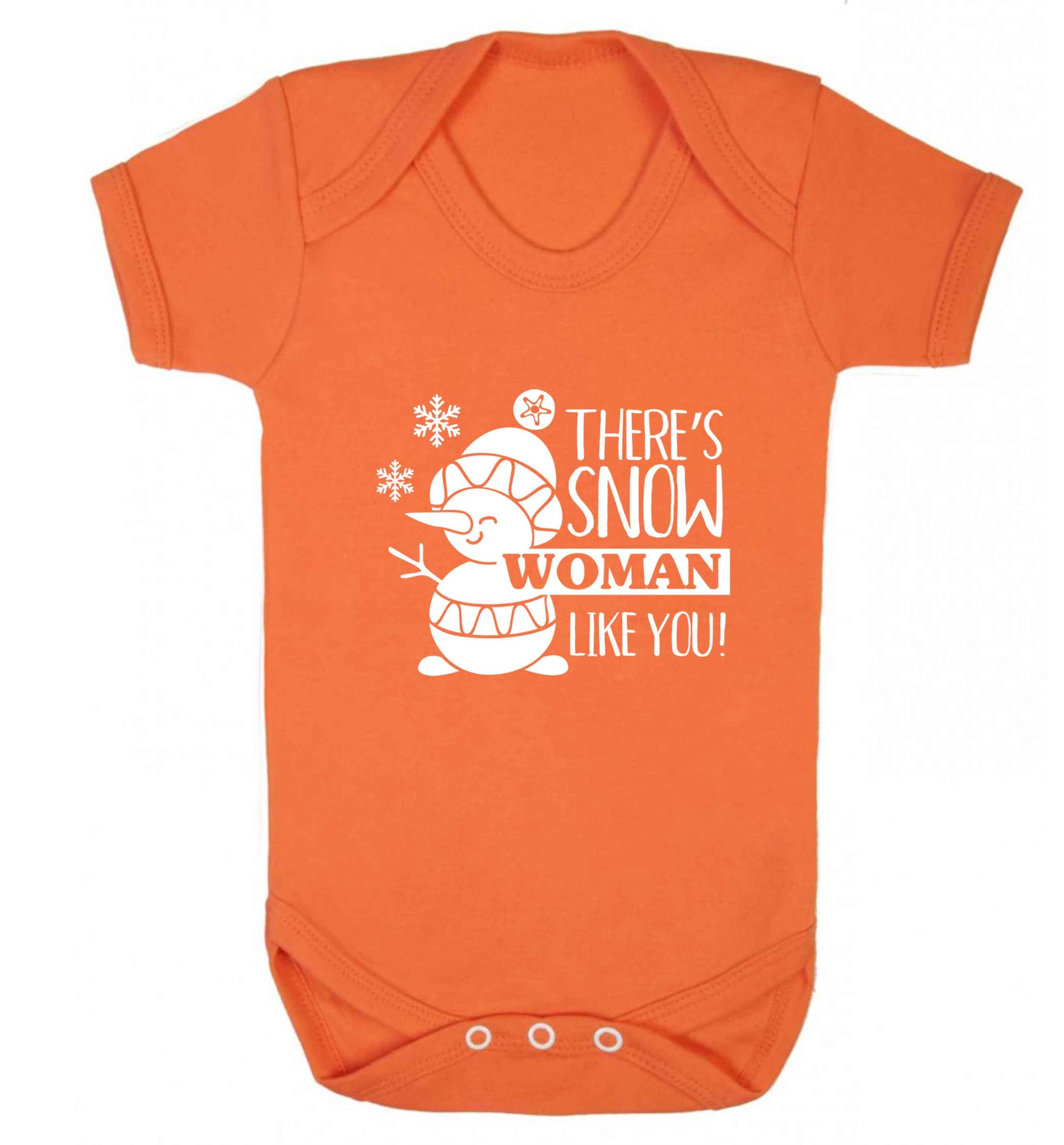 There's snow woman like you baby vest orange 18-24 months