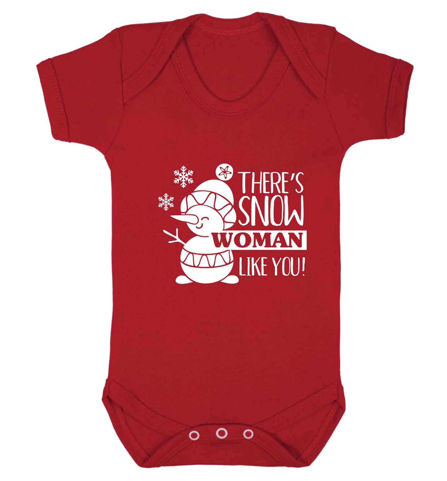 There's snow woman like you baby vest red 18-24 months