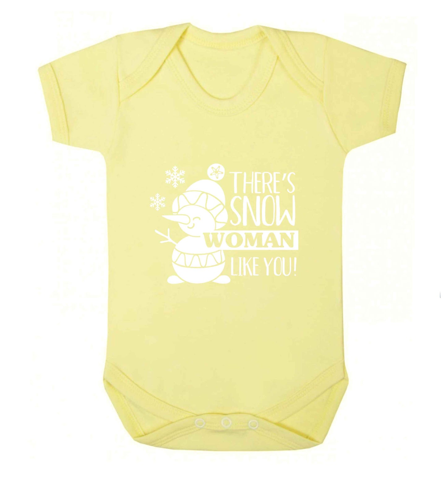 There's snow woman like you baby vest pale yellow 18-24 months