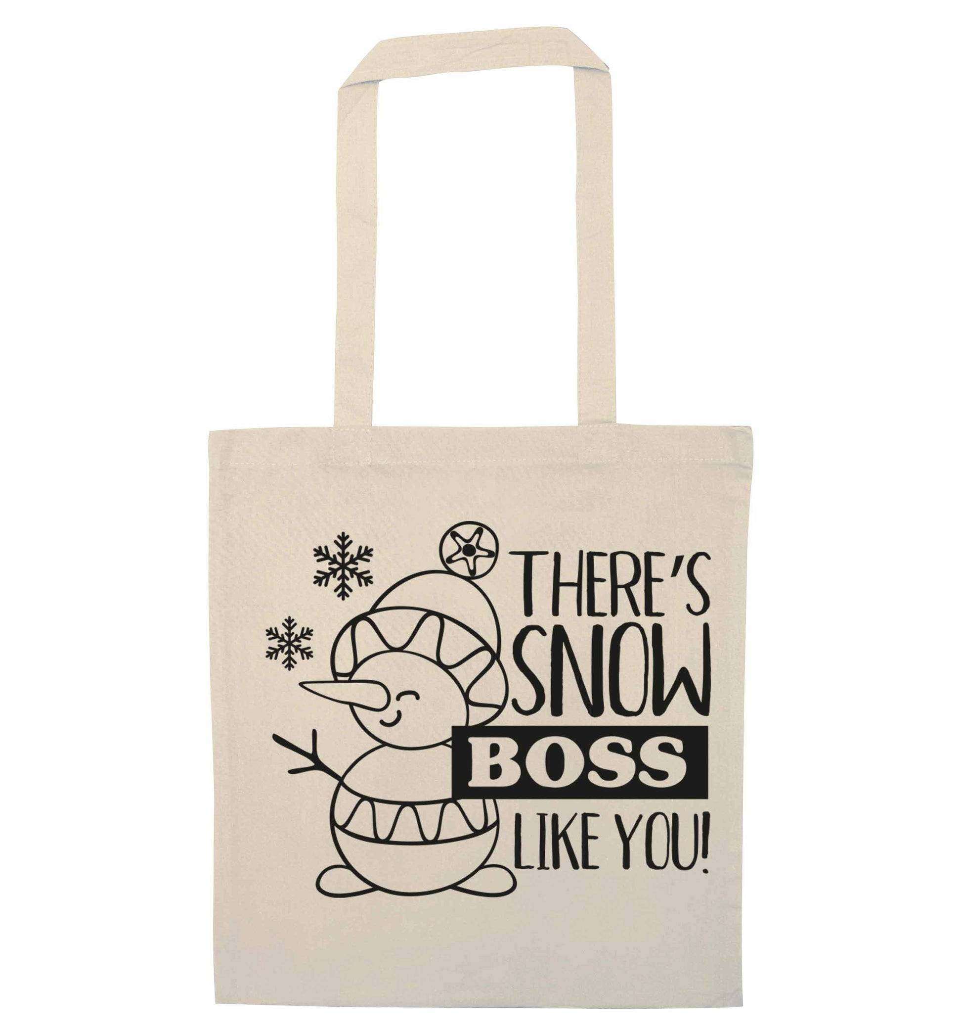 There's snow boss like you natural tote bag
