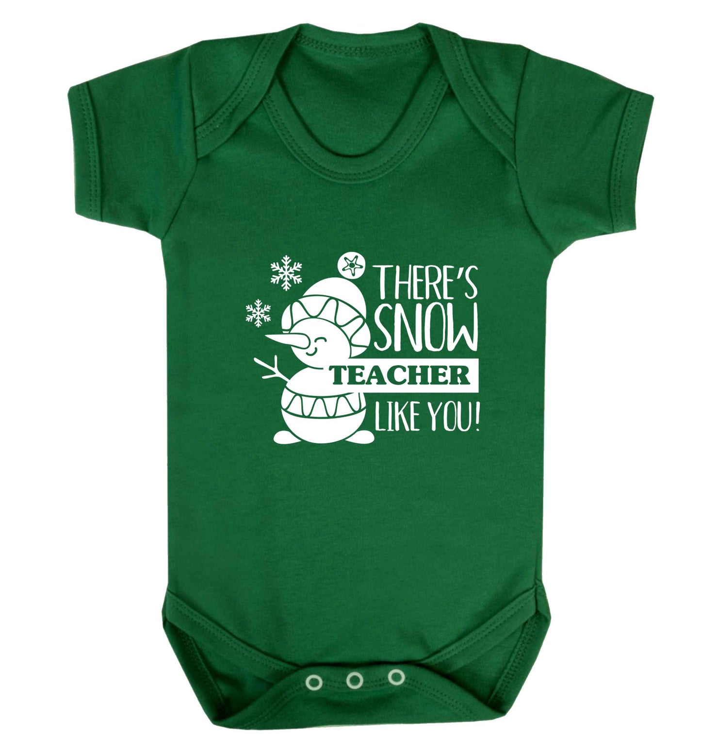 There's snow teacher like you baby vest green 18-24 months